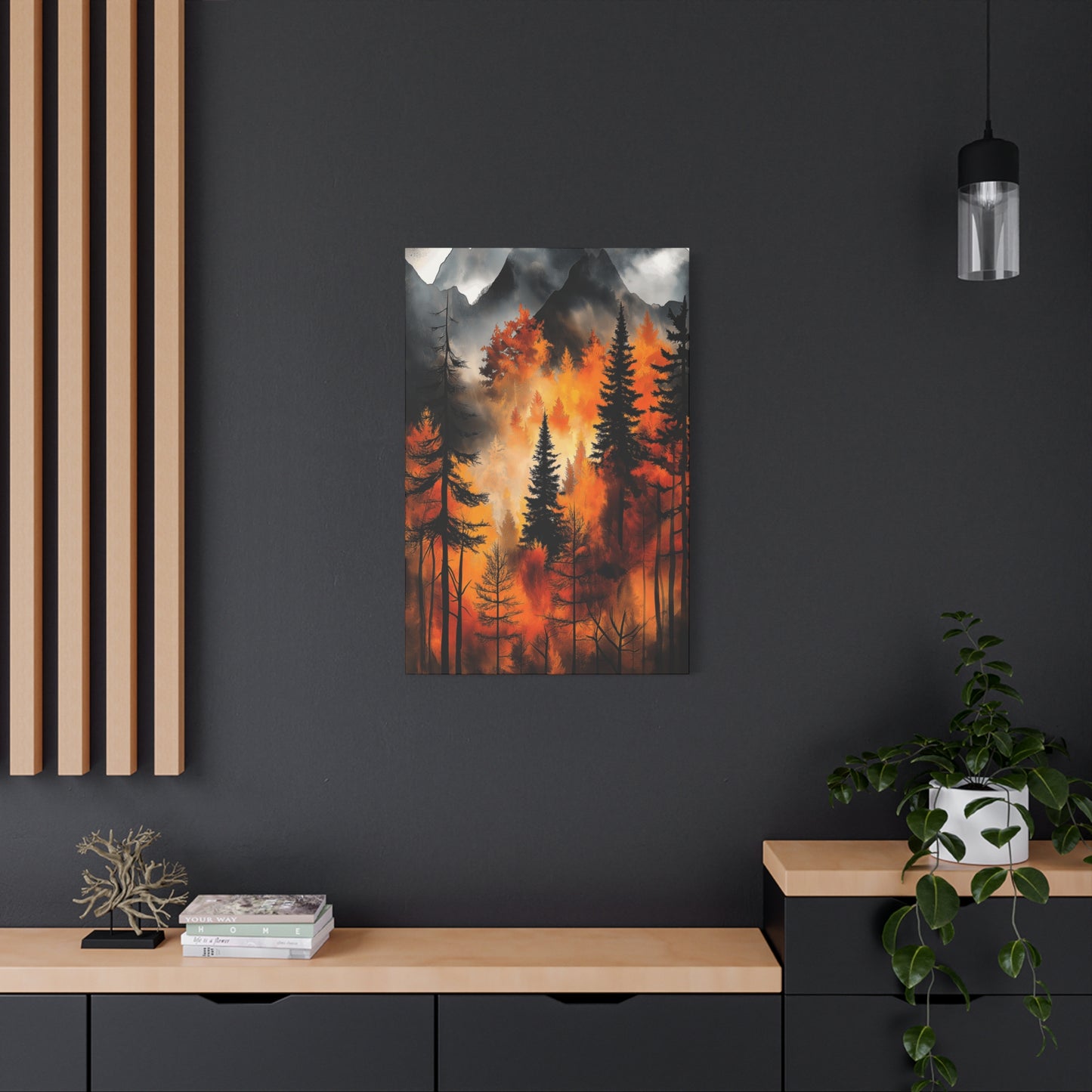 Autumn Forest Wall Art - Matte Stretched Canvas, 1.25" Deep