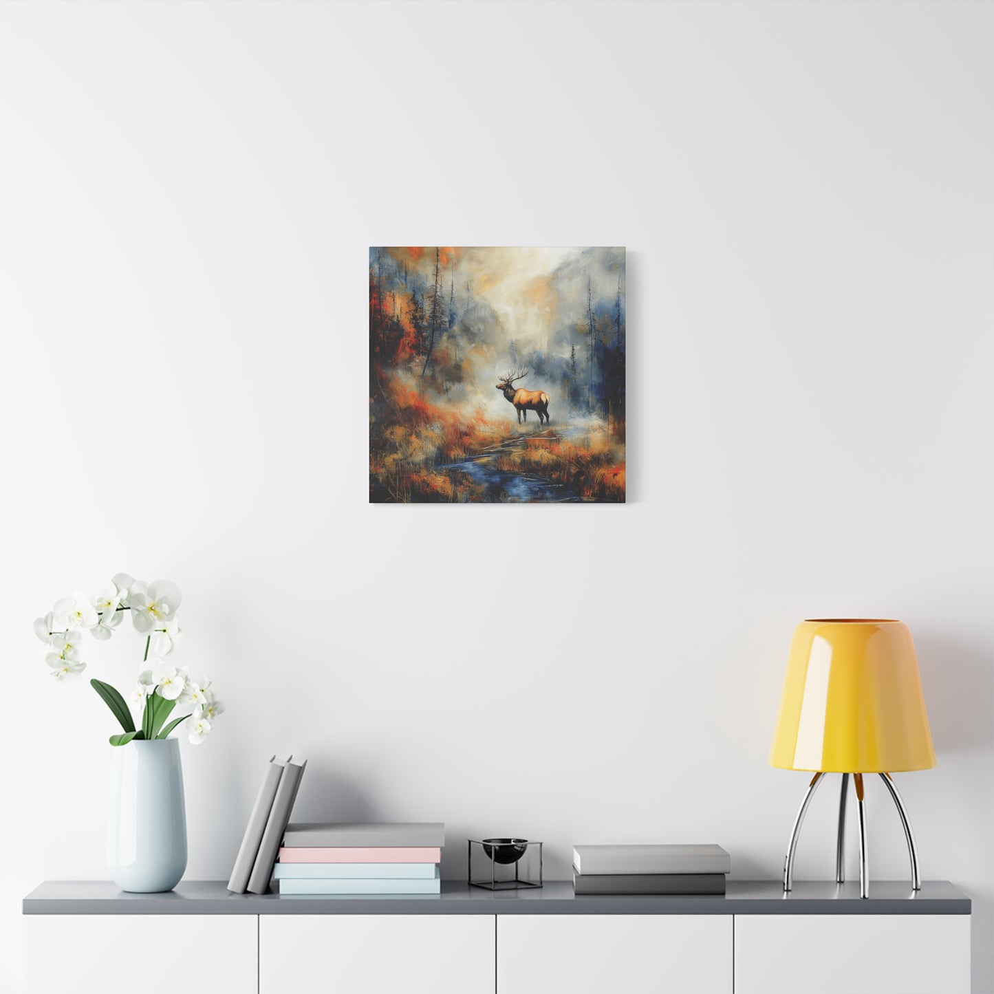 Majestic Elk Canvas Art - Nature Wall Decor for Outdoor Enthusiasts