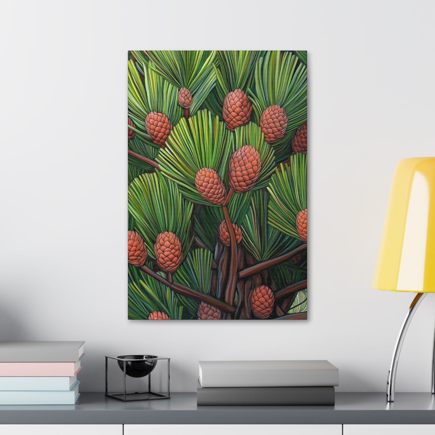 Canvas Wall Art - Pine Cones Growing
