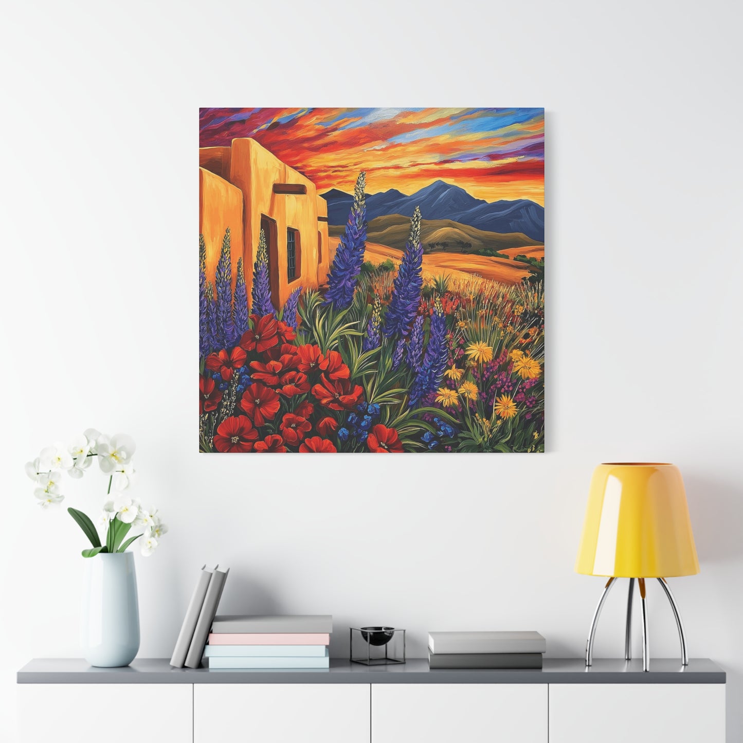 Canvas Wall Art - Sunny New Mexico Casa