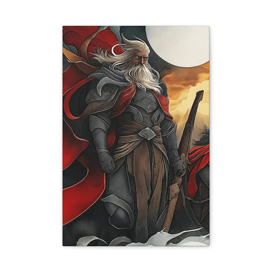 Epic Warrior Stretched Canvas Art - 1.25" Matte Wall Decor