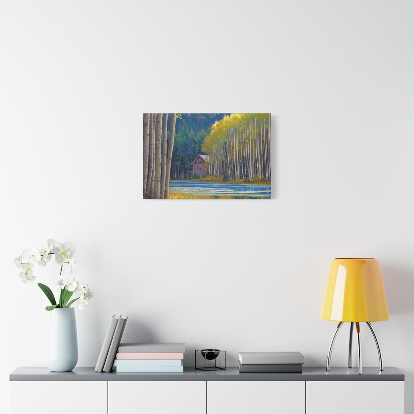 Canvas Wall Art - Rocky Mountain Lake V