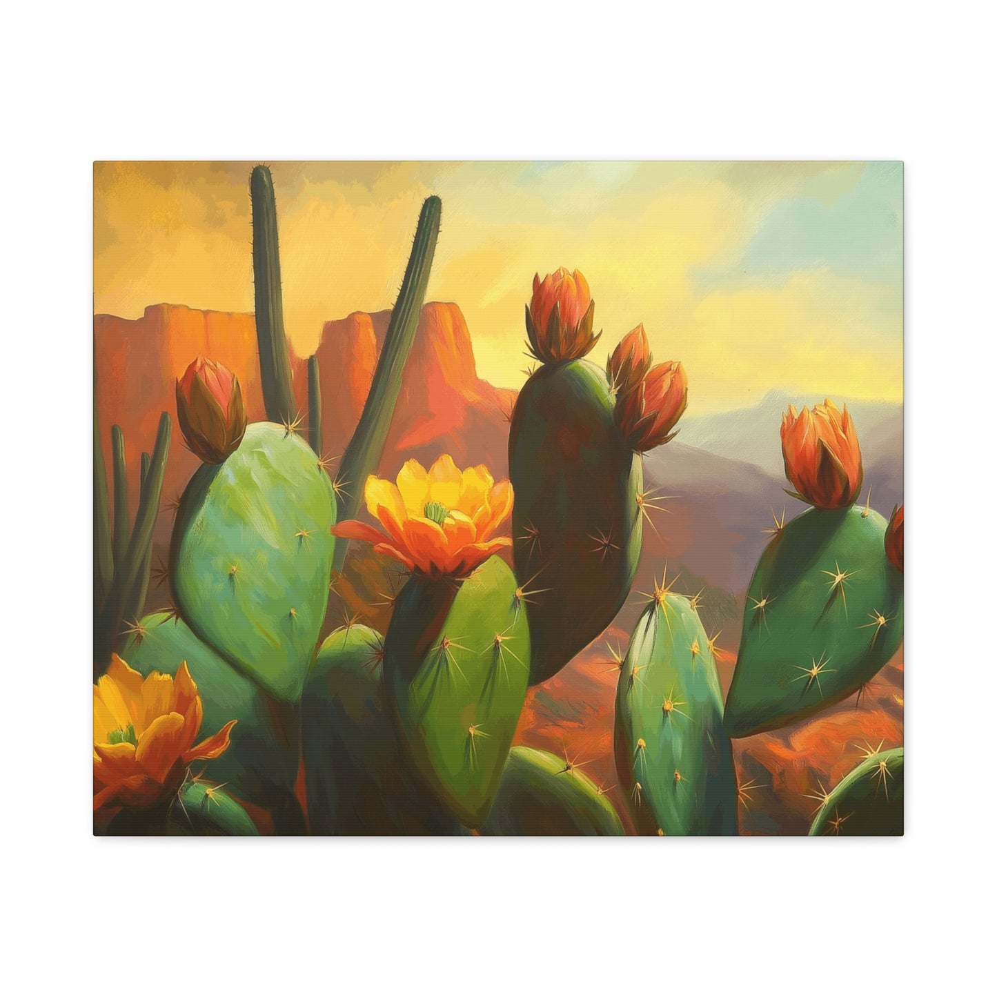 Desert Cactus Canvas Print