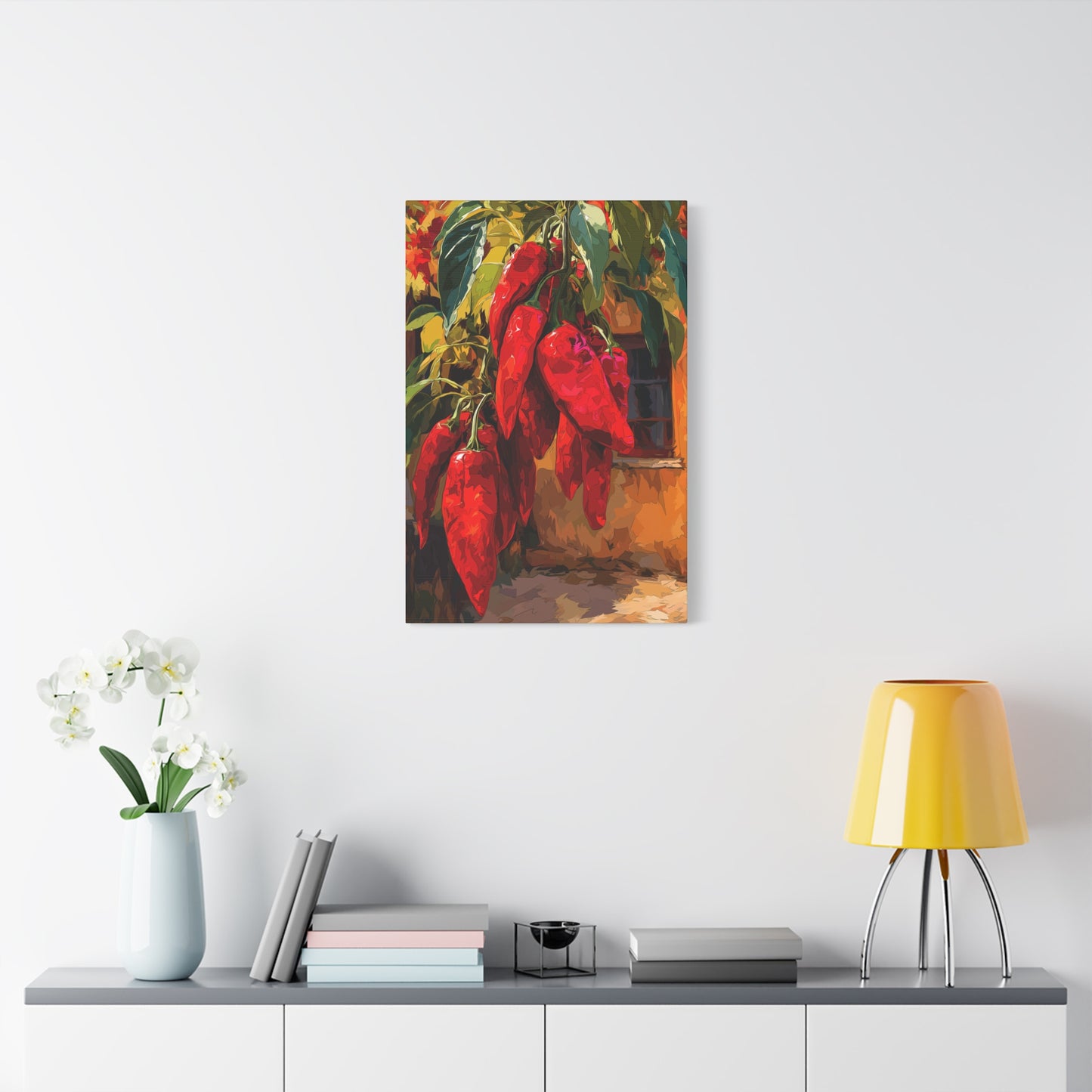 Canvas Wall Art - Red Chiles Casa Design