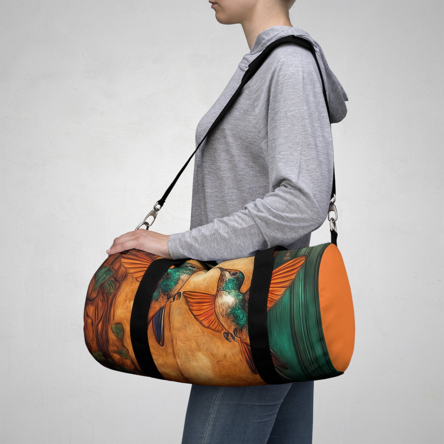 Colorful Hummingbird Duffel Bag - Perfect for Gym, Travel, Weekend Getaways, Nature Lovers, and Gift Ideas