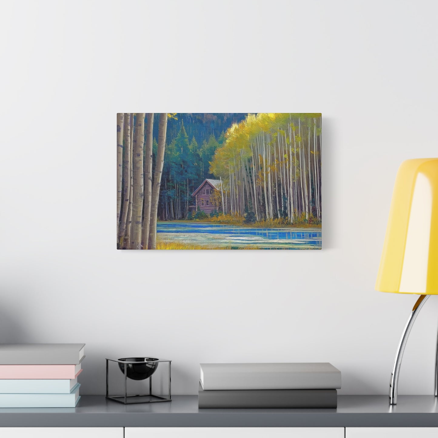 Canvas Wall Art - Rocky Mountain Lake V