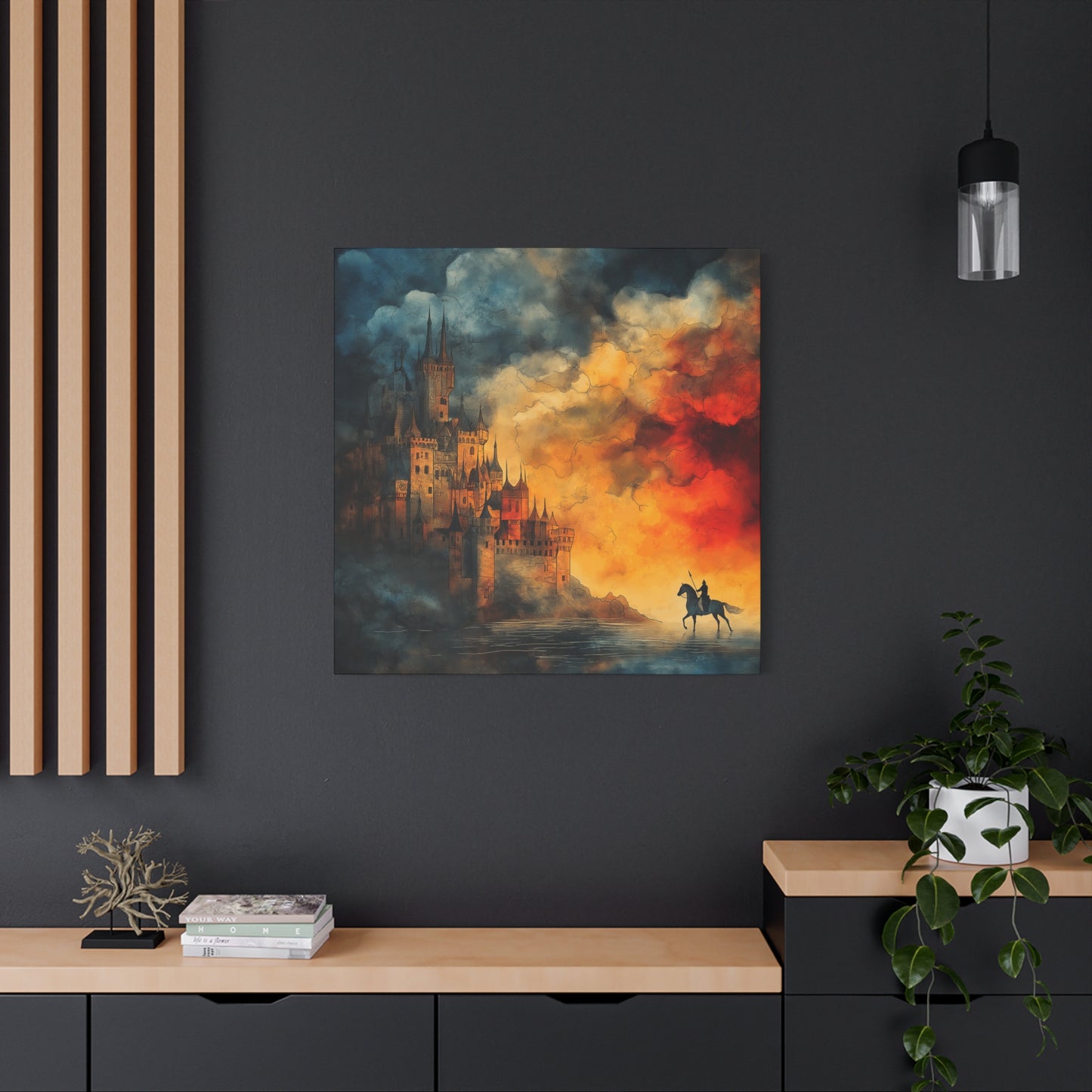 Fantasy Castle Canvas Art - Stretched Wall Decor for Home