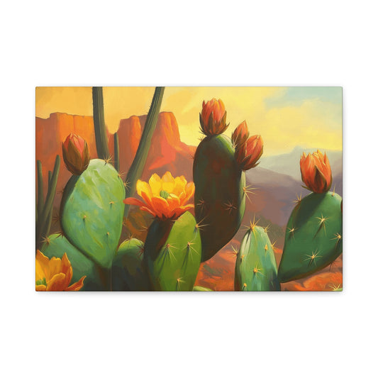 Desert Cactus Canvas Print