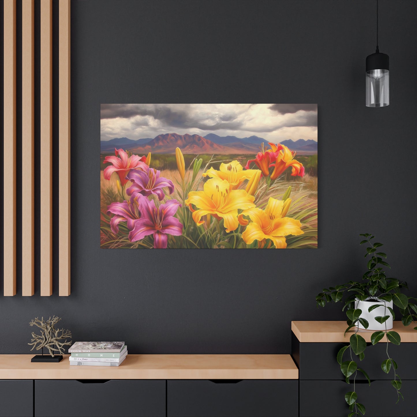 Canvas Print-Day Lillies Santa Fe