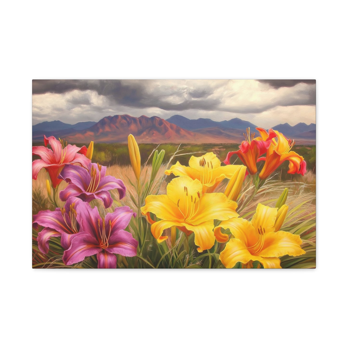 Canvas Print-Day Lillies Santa Fe