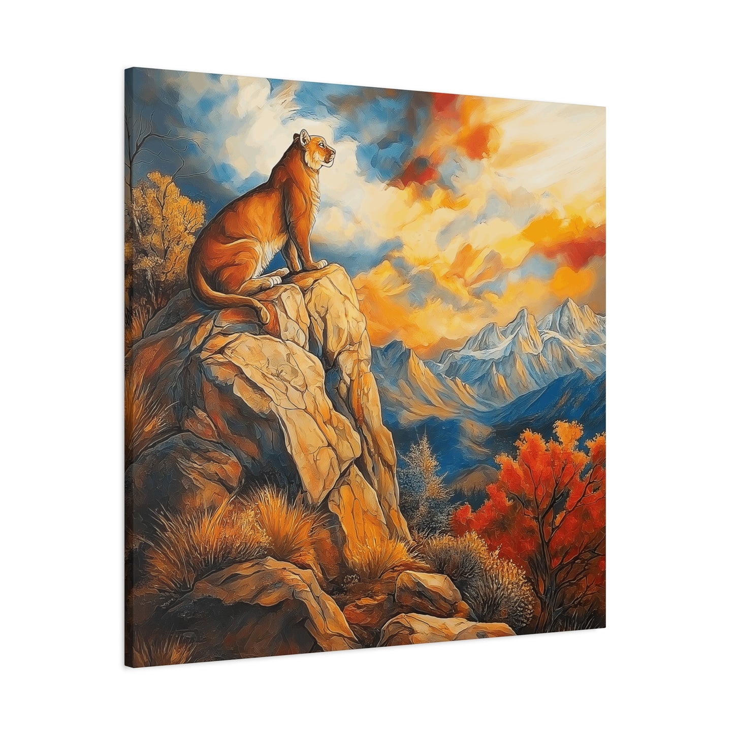 Majestic Lion Canvas Art - Vibrant Nature Wall Decor