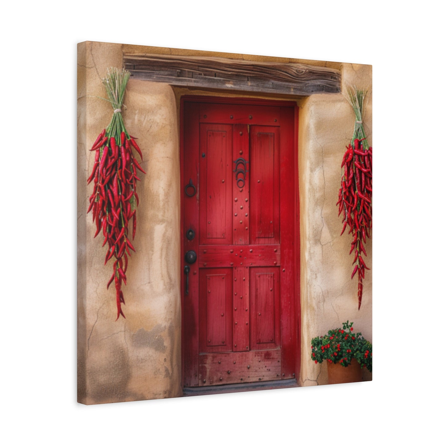 Canvas Wall Art Santa Fe Red Door