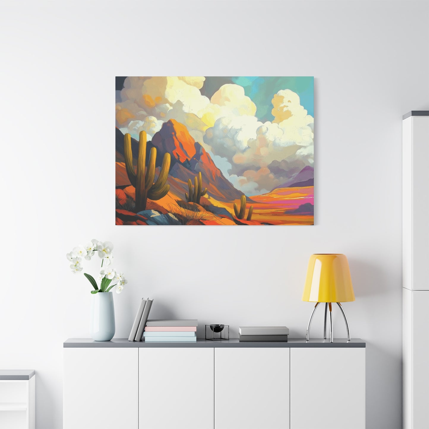 Desert Landscape Matte Canvas Wall Art
