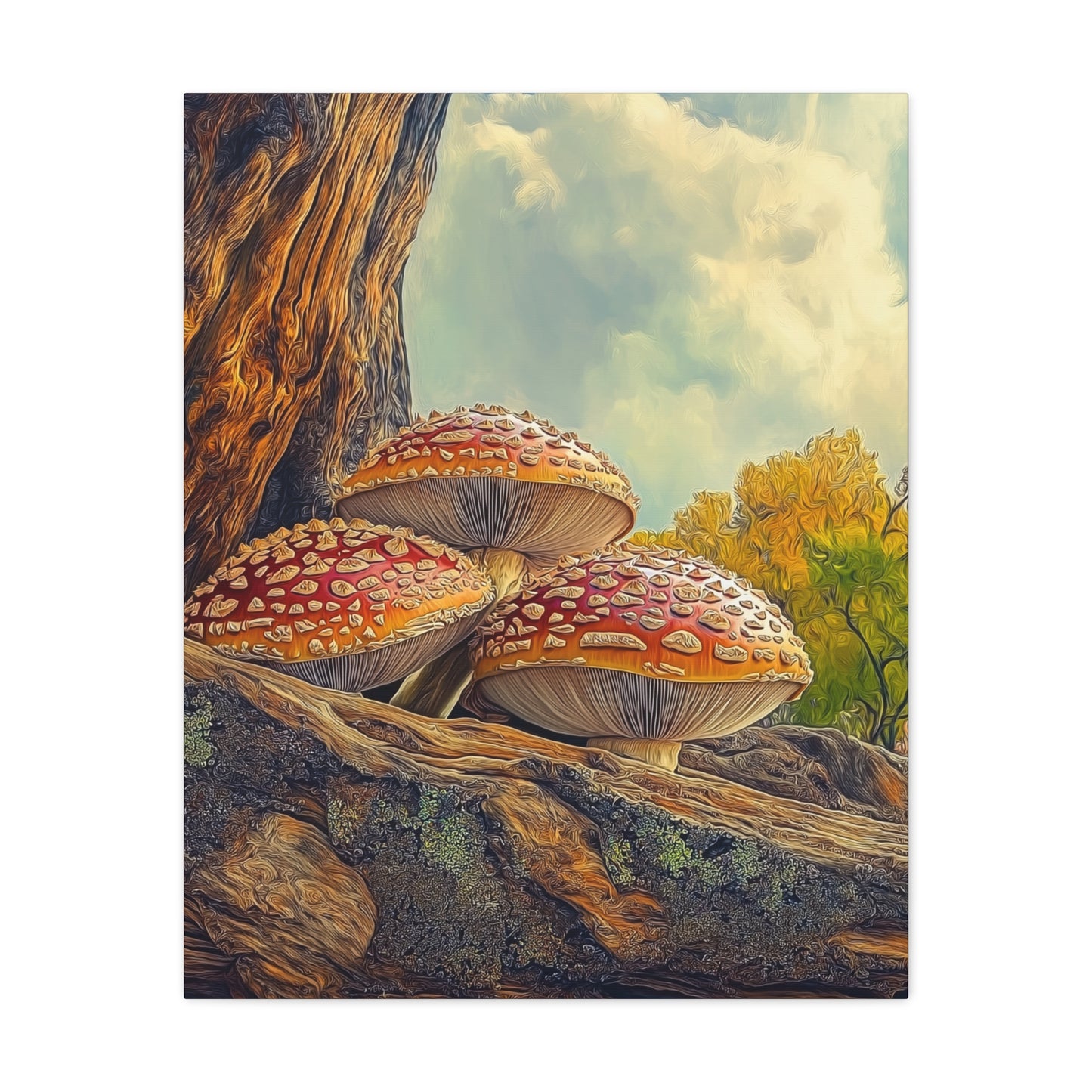 Canvas Print - Red Cap Mushroom Air