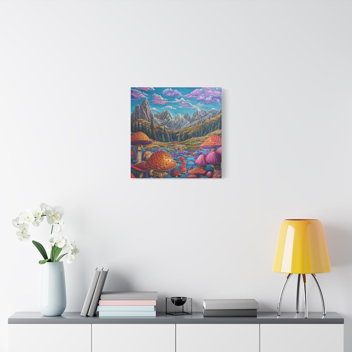 Canvas Print - Rocky Mountain Mushroom Field