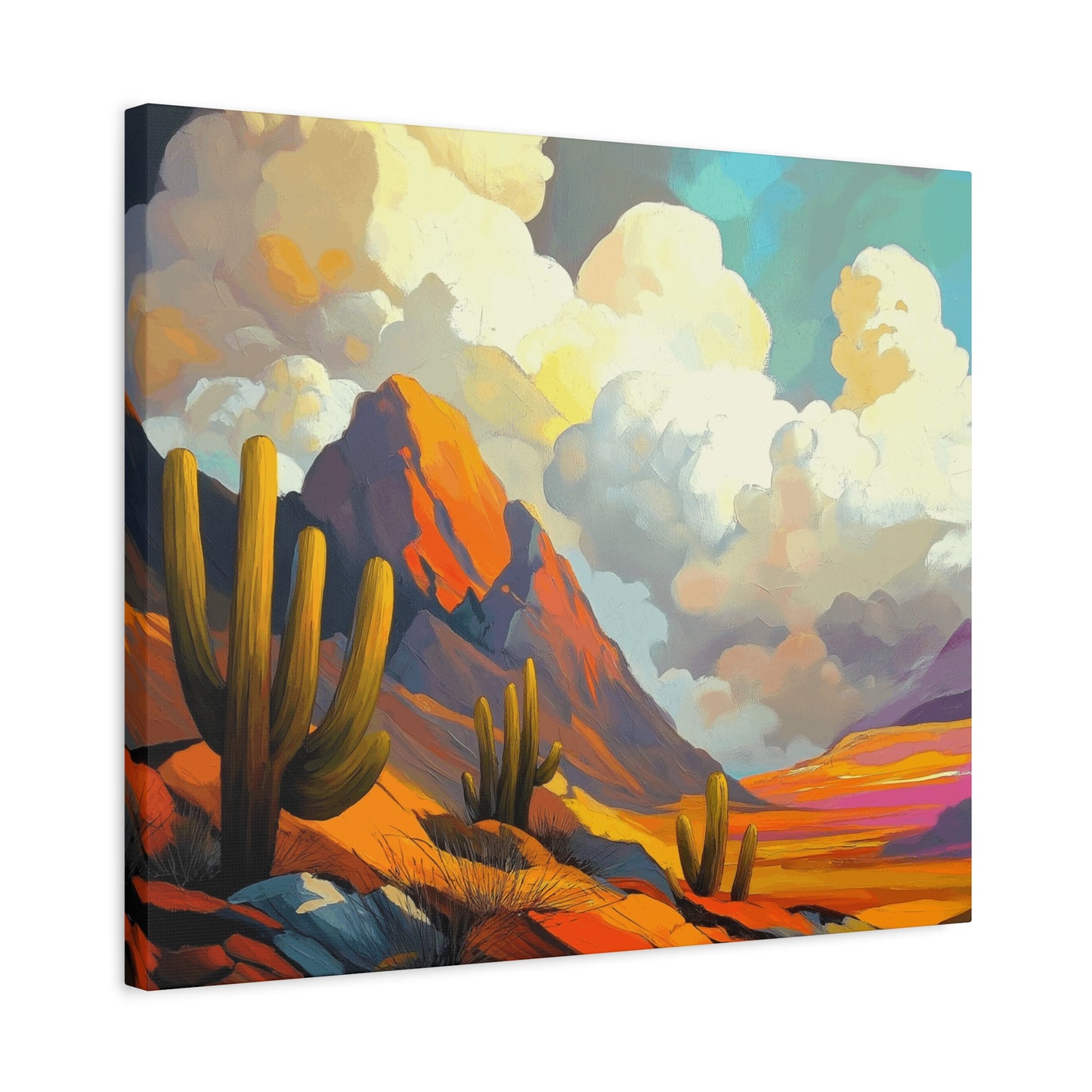 Desert Landscape Matte Canvas Wall Art