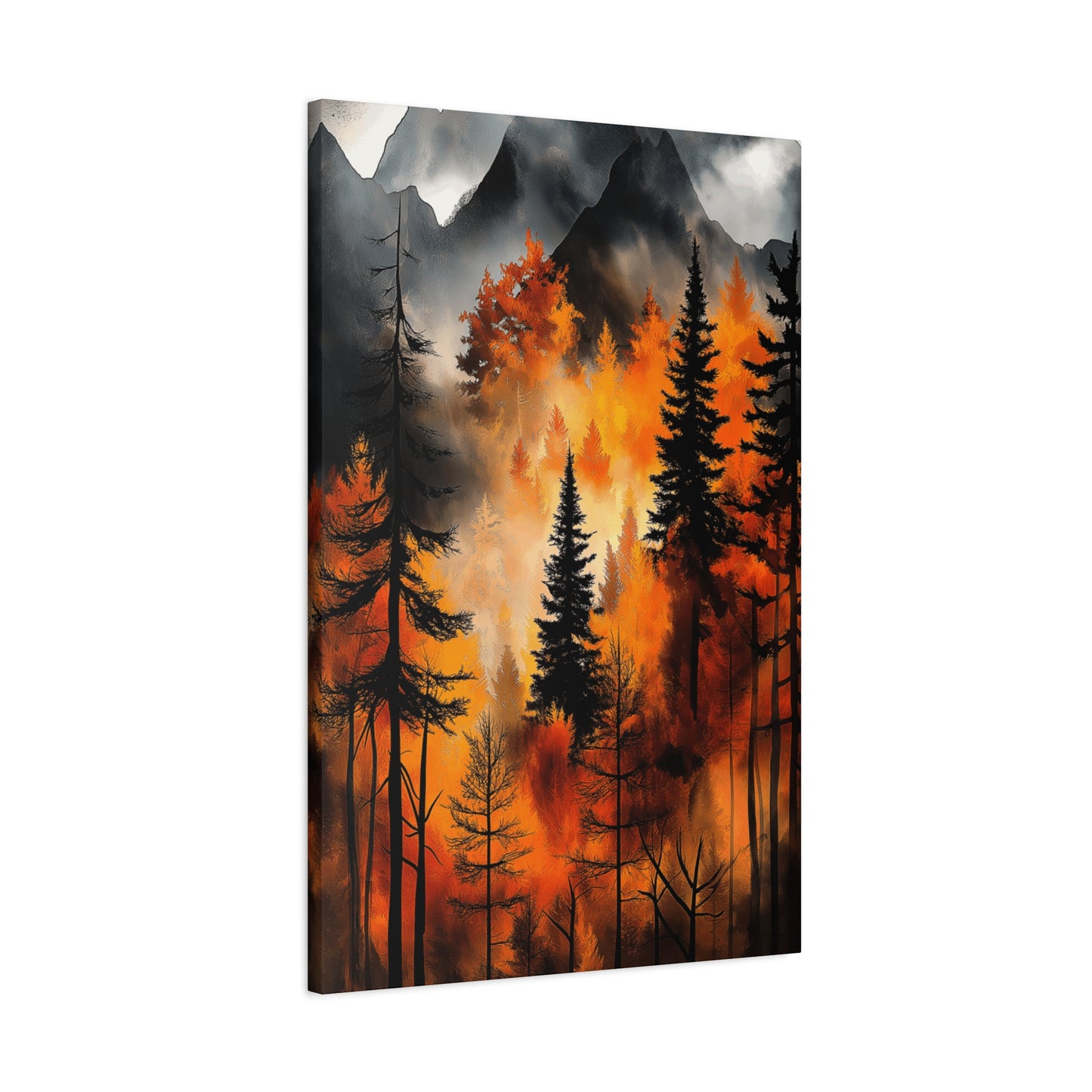 Autumn Forest Wall Art - Matte Stretched Canvas, 1.25" Deep