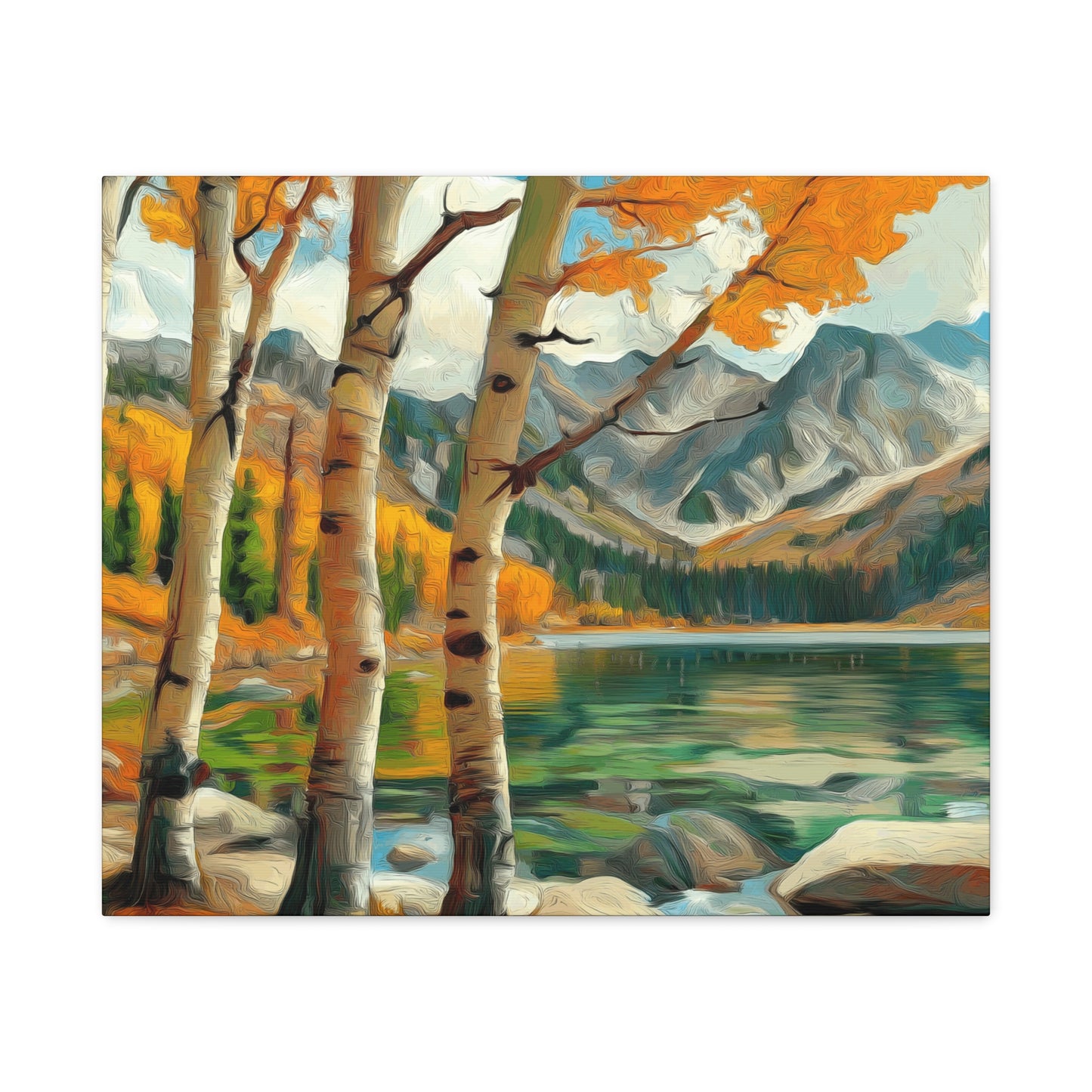Aspens V2 at High Mountain Lake