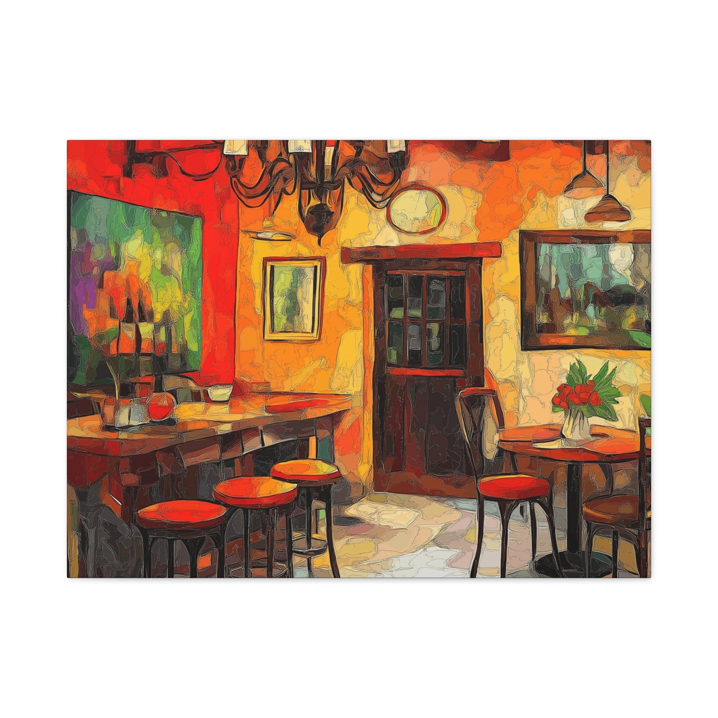 Vibrant Restaurant Canvas Wall Art - Colorful Decor for Dining Spaces