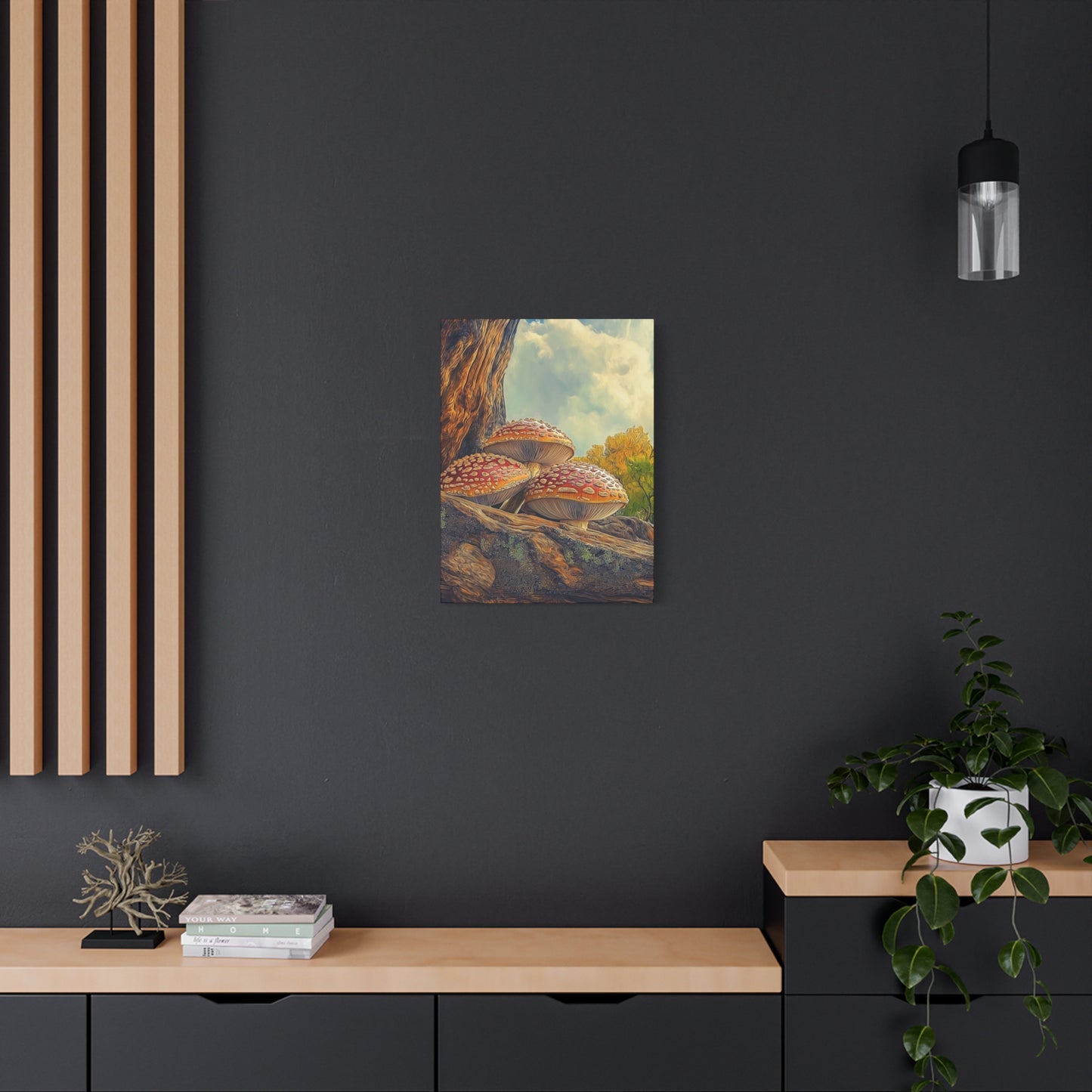 Canvas Print - Red Cap Mushroom Air