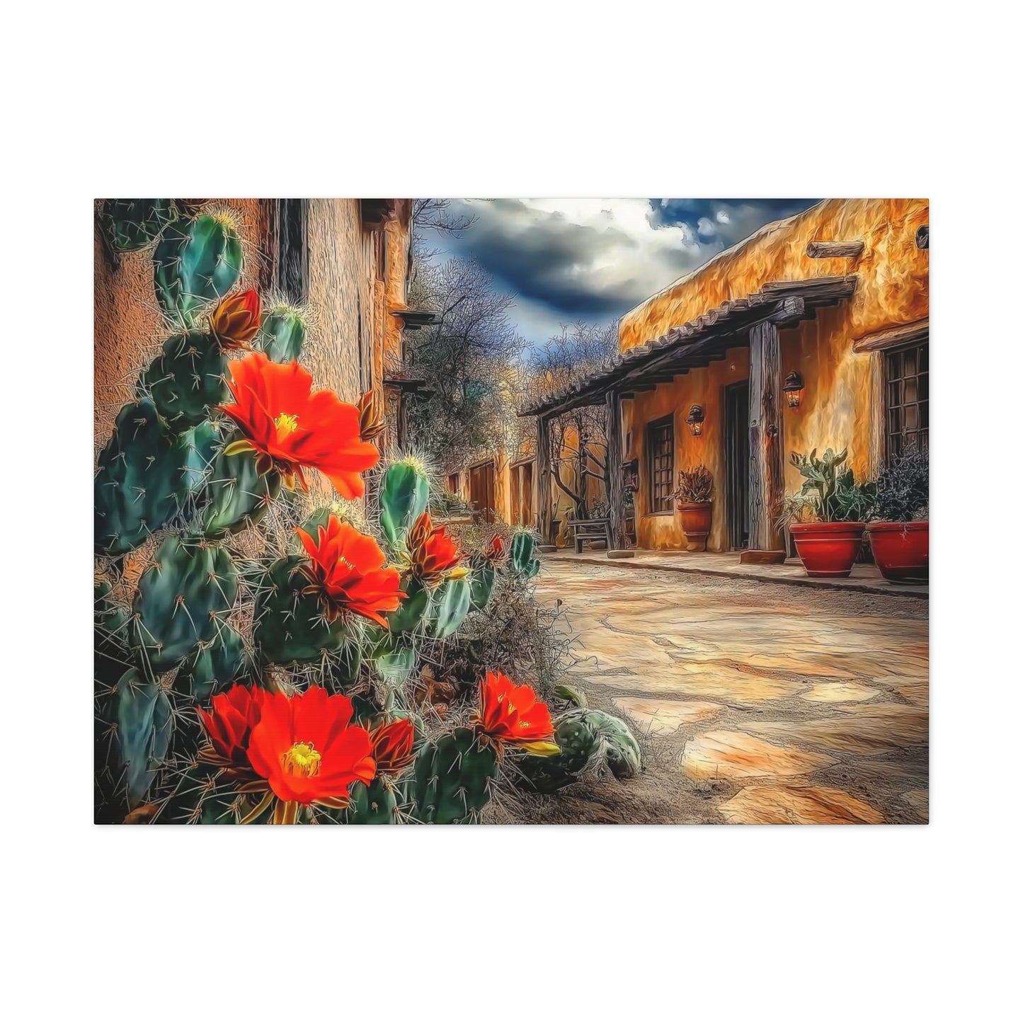 Canvas Print - NM Cacti Village Too