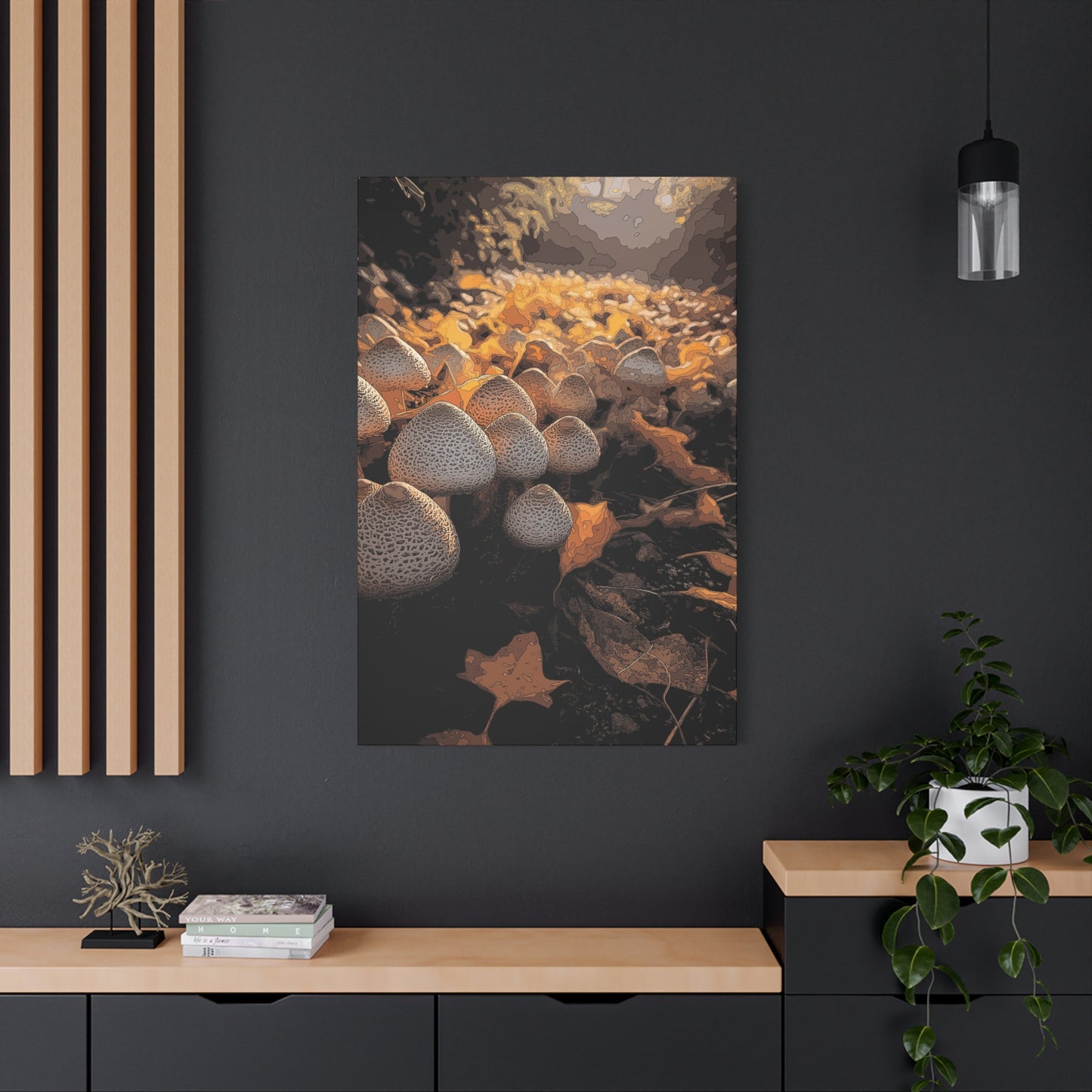 Canvas Print - Golden Colorado Mushrooms