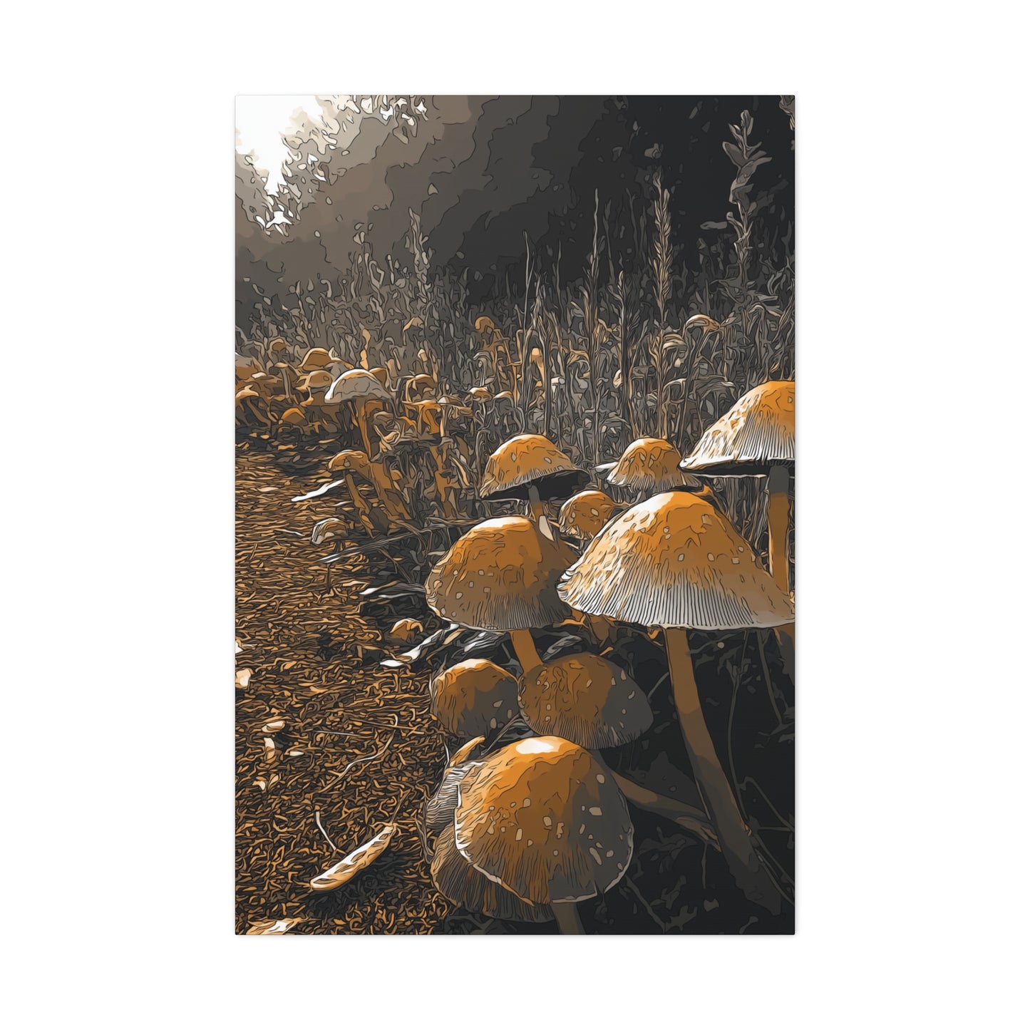 Canvas Wall Art - CO Tan MR Design, 1 25" Stretched