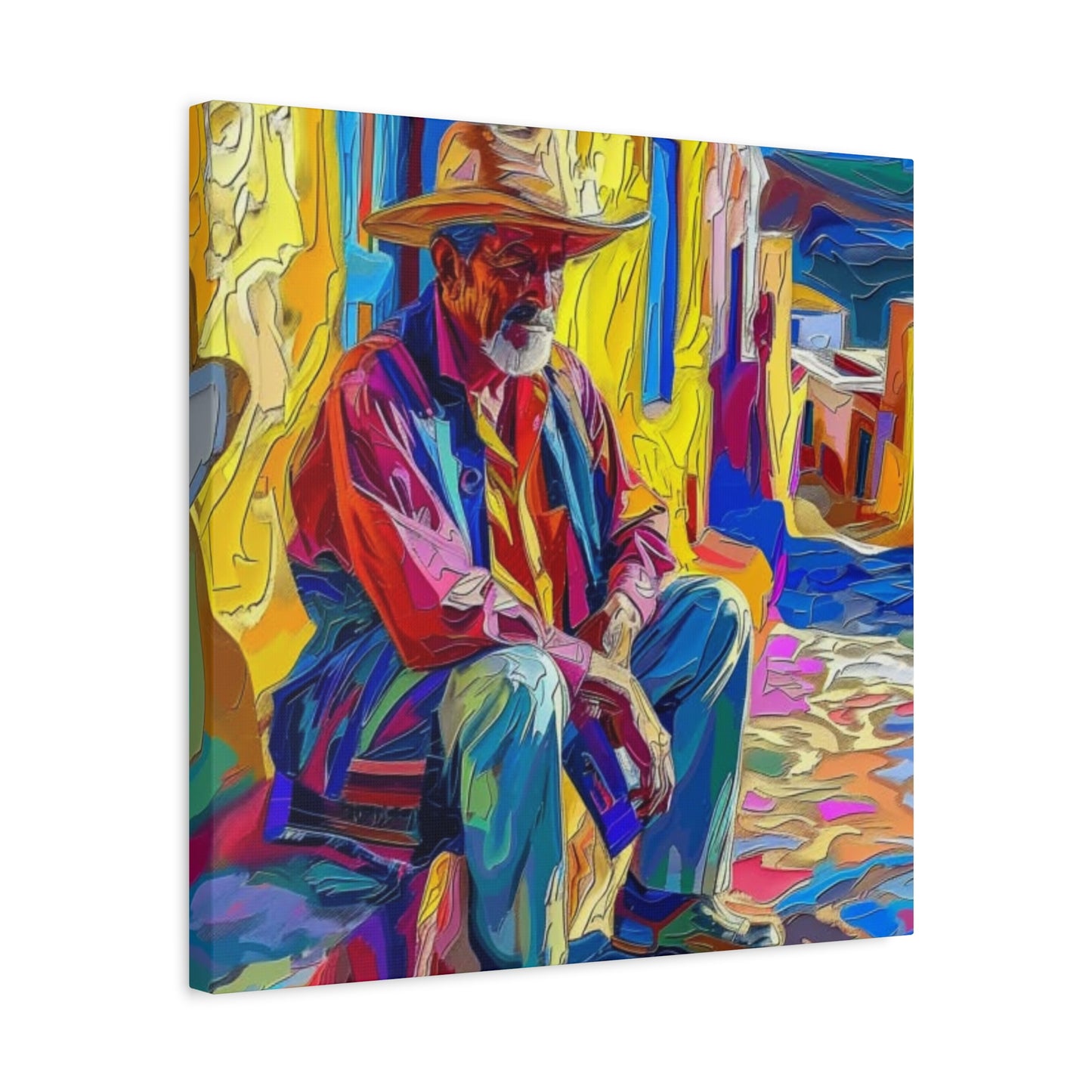 Canvas Wall Art - Man in Street Design