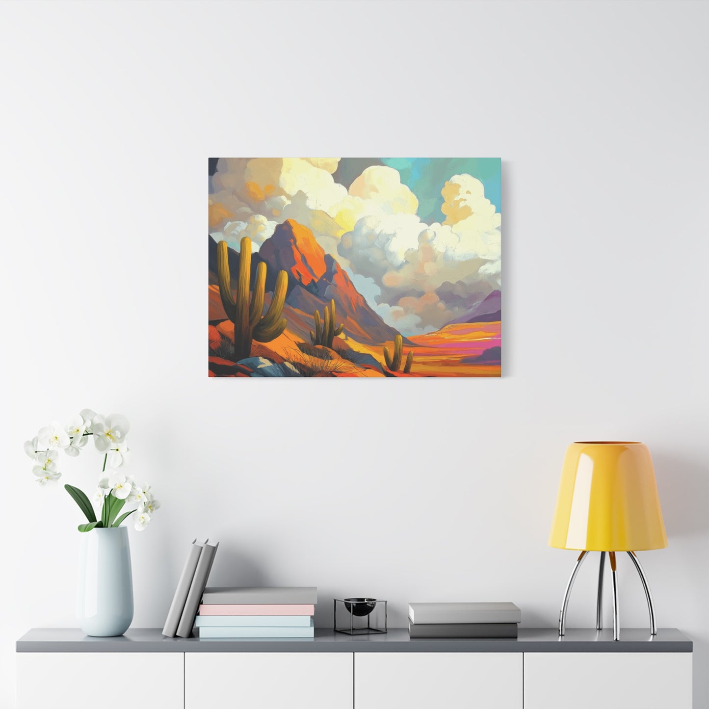 Desert Landscape Matte Canvas Wall Art