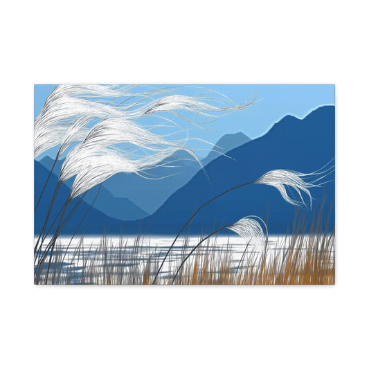 Canvas Wall Art - Blue Mountain Breeze