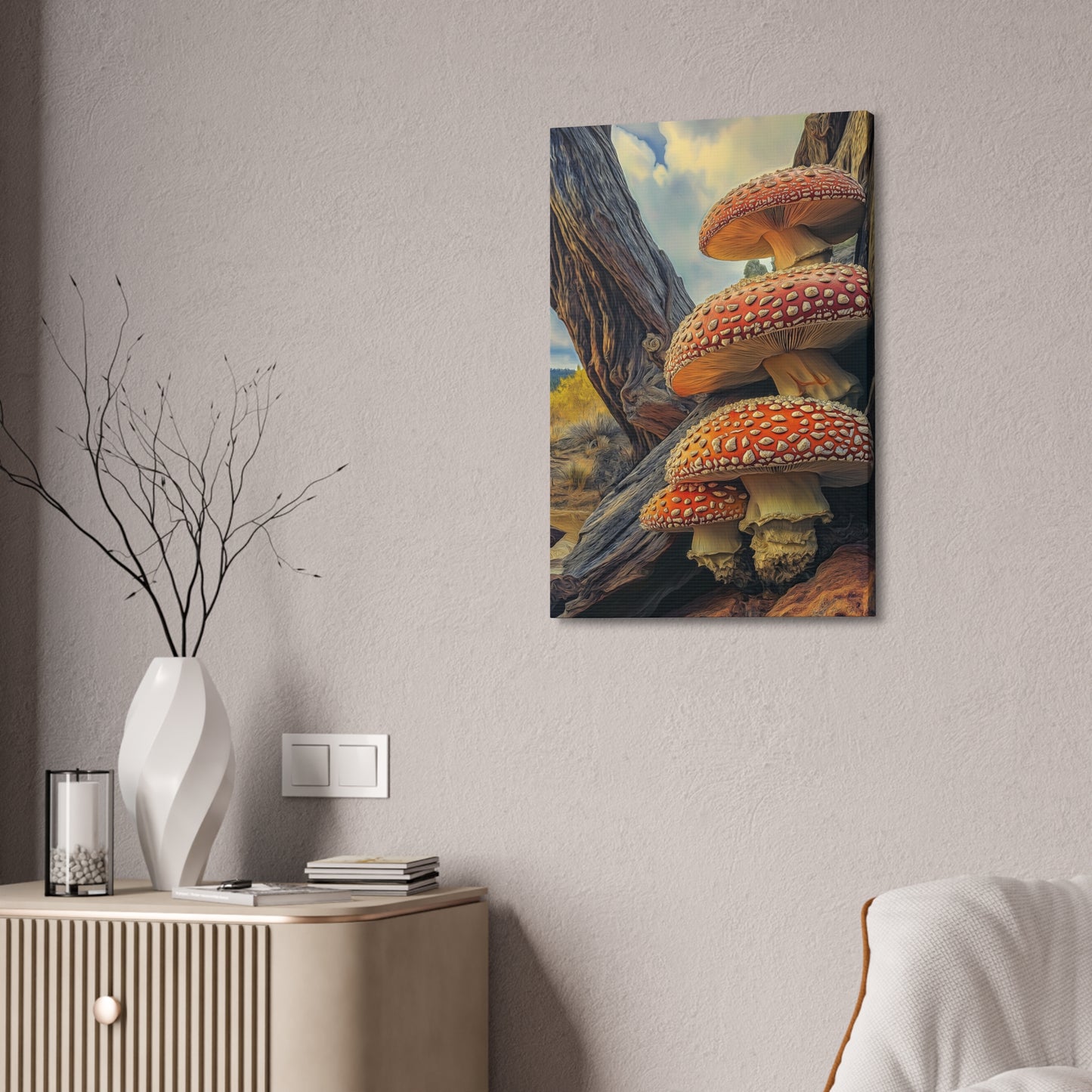 Wall Art - Mountain High Mushroom 1.5 inch depth