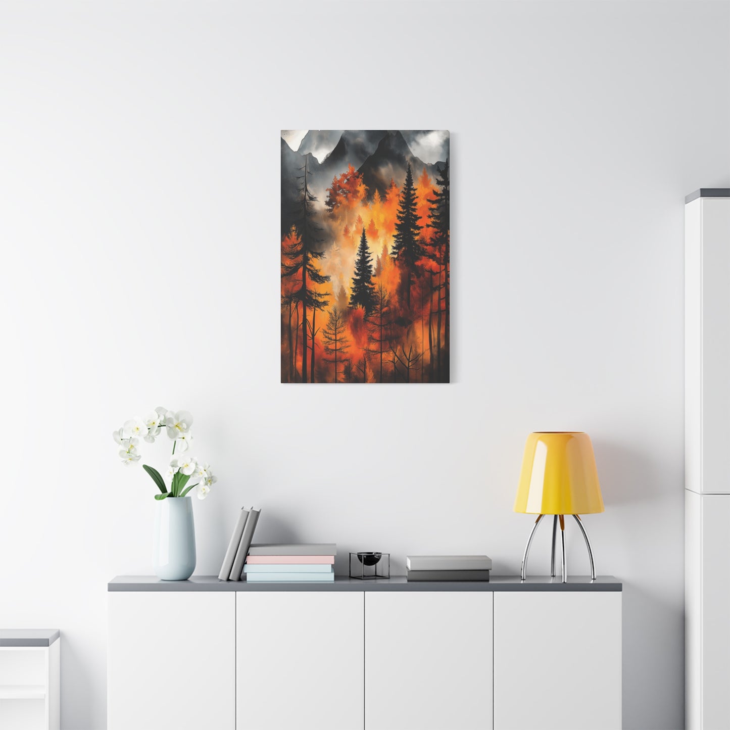 Autumn Forest Wall Art - Matte Stretched Canvas, 1.25" Deep