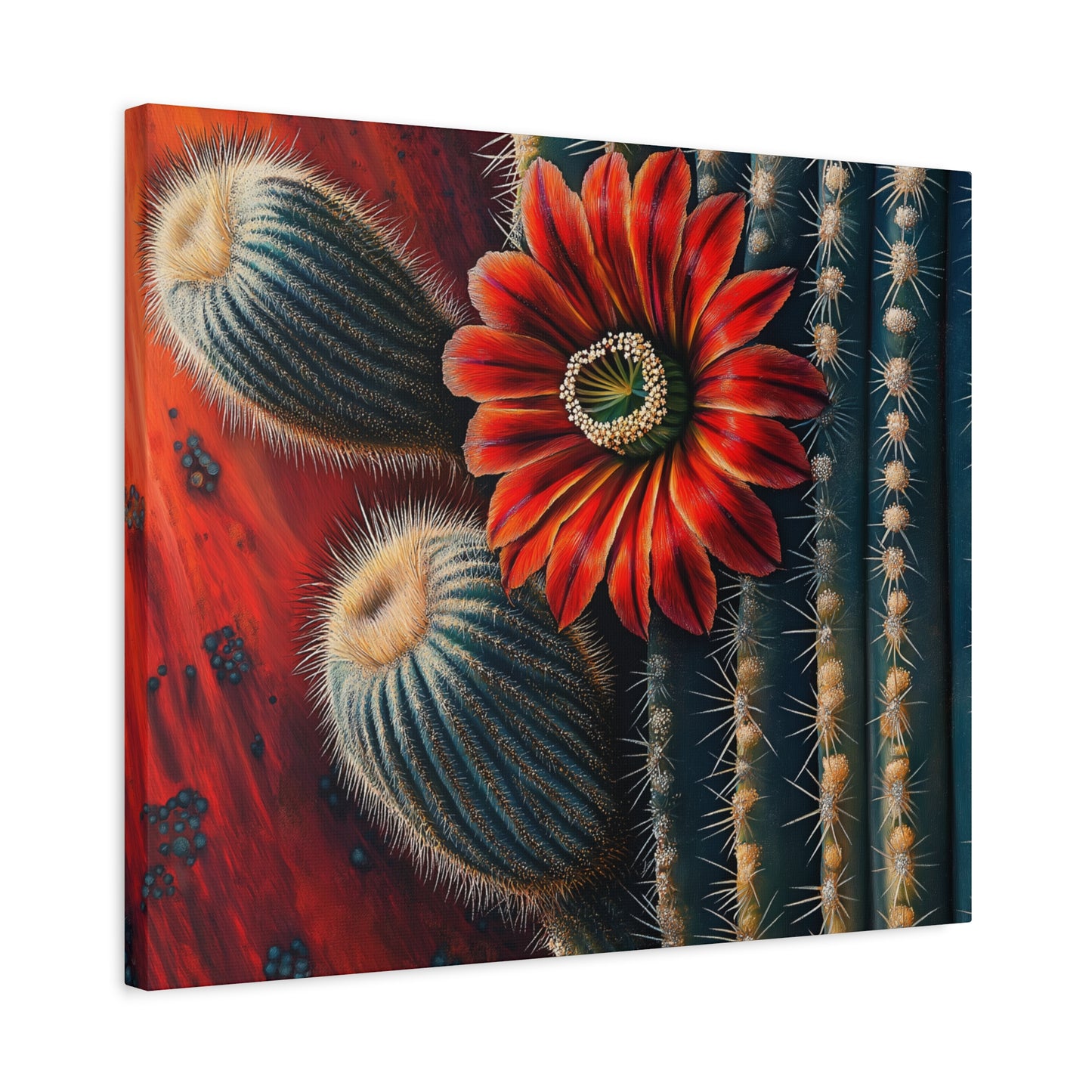 Canvas Print Santa Fe Bold Cactus Flower