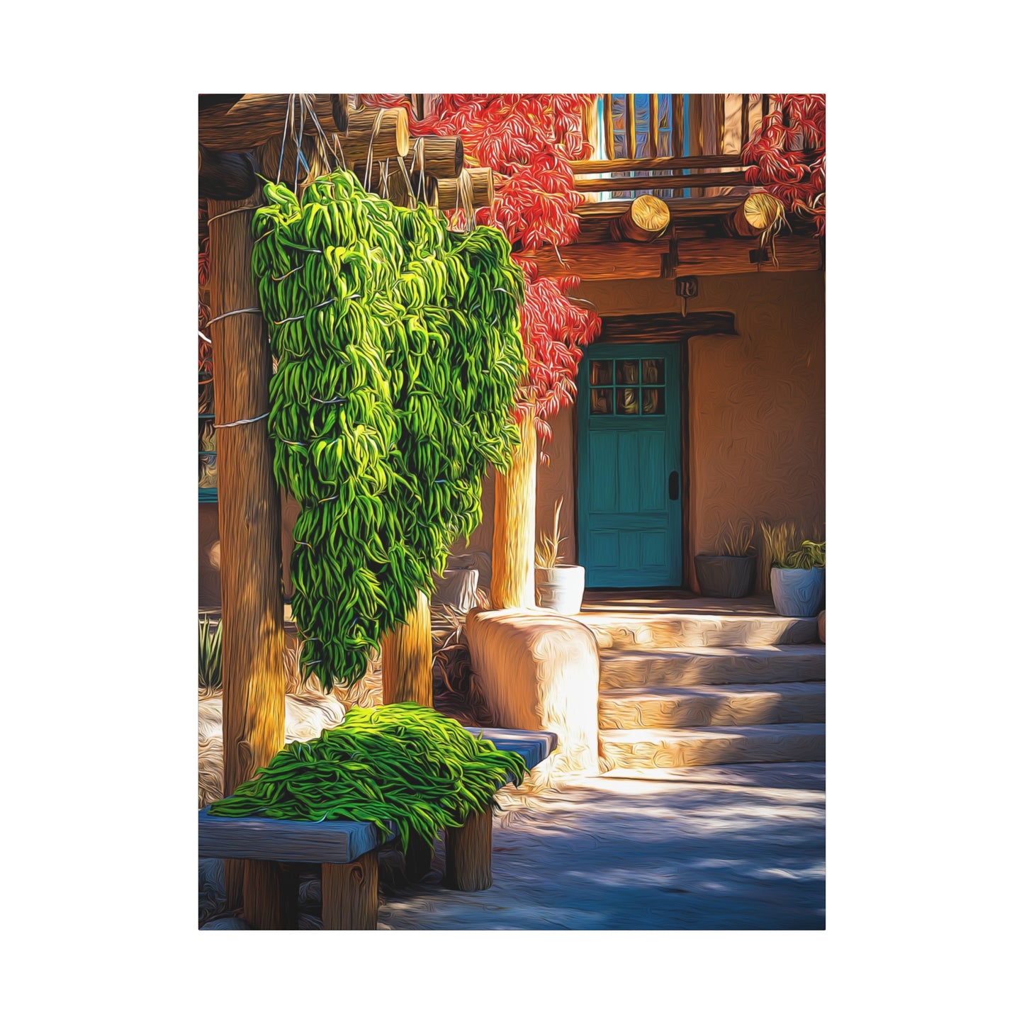 Canvas Wall Art - Green Green Chile Gem