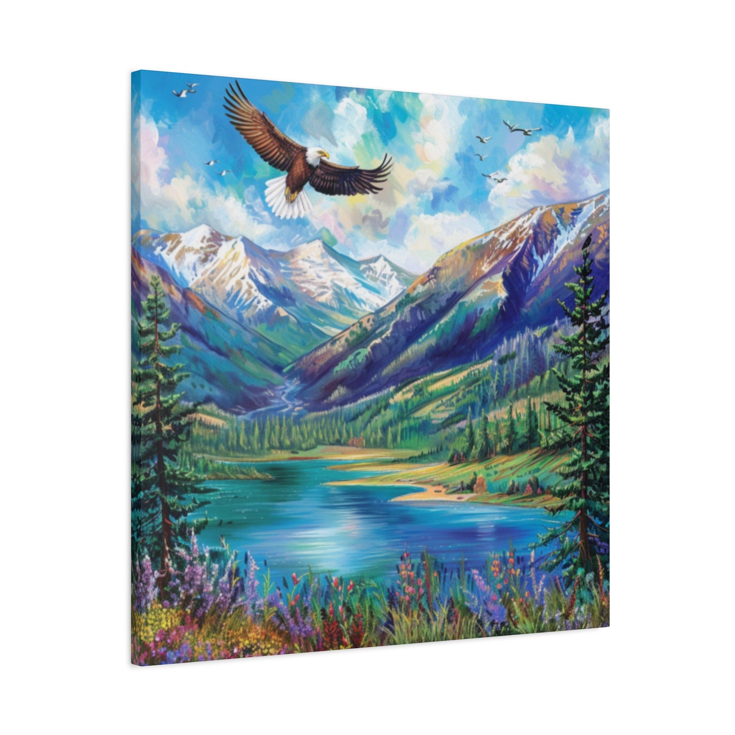 Canvas Print Beautiful Lake Vallecito