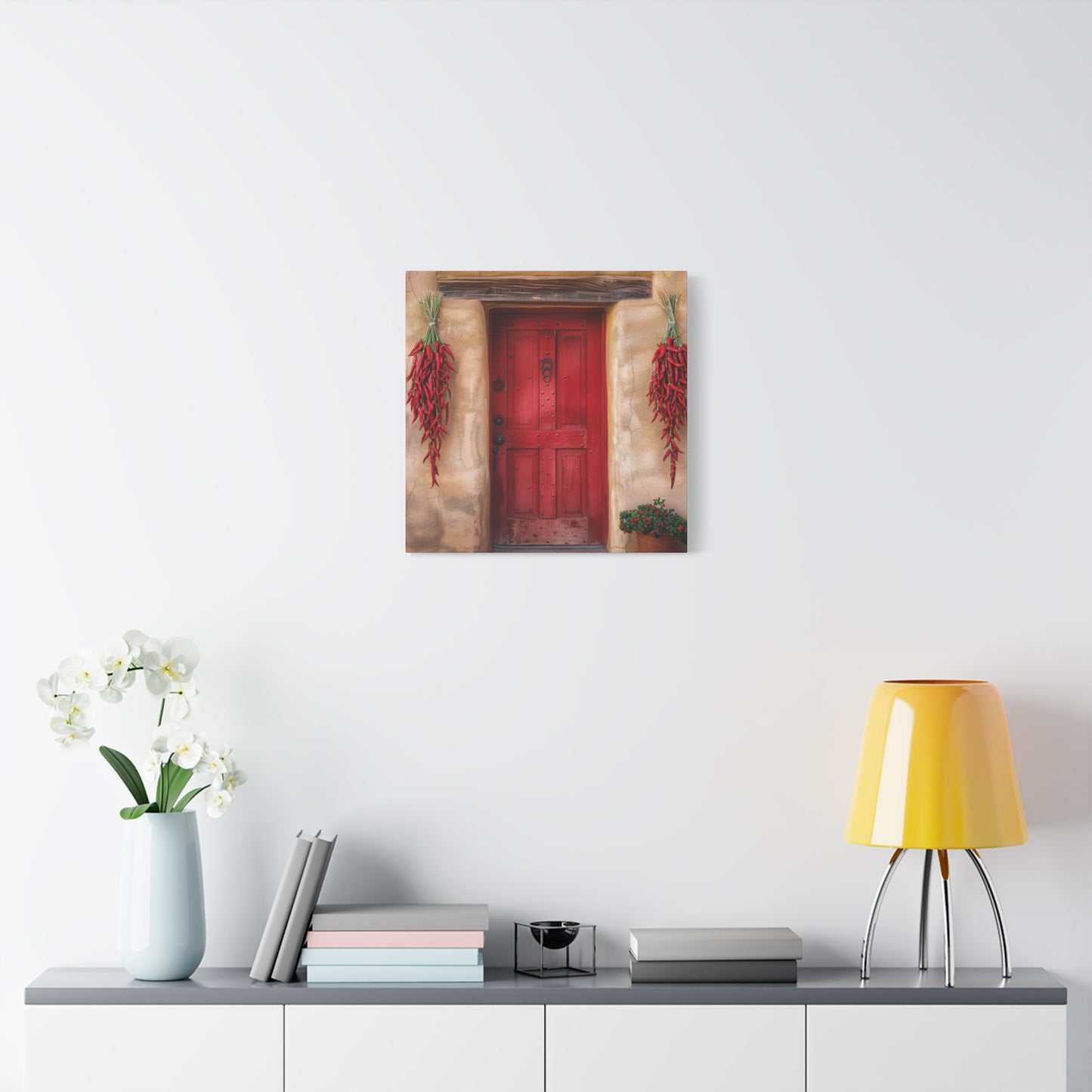 Canvas Wall Art Santa Fe Red Door
