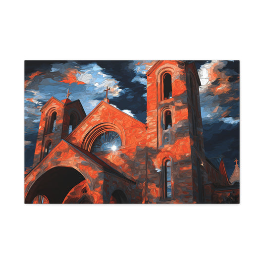 Canvas Print - Church at Night