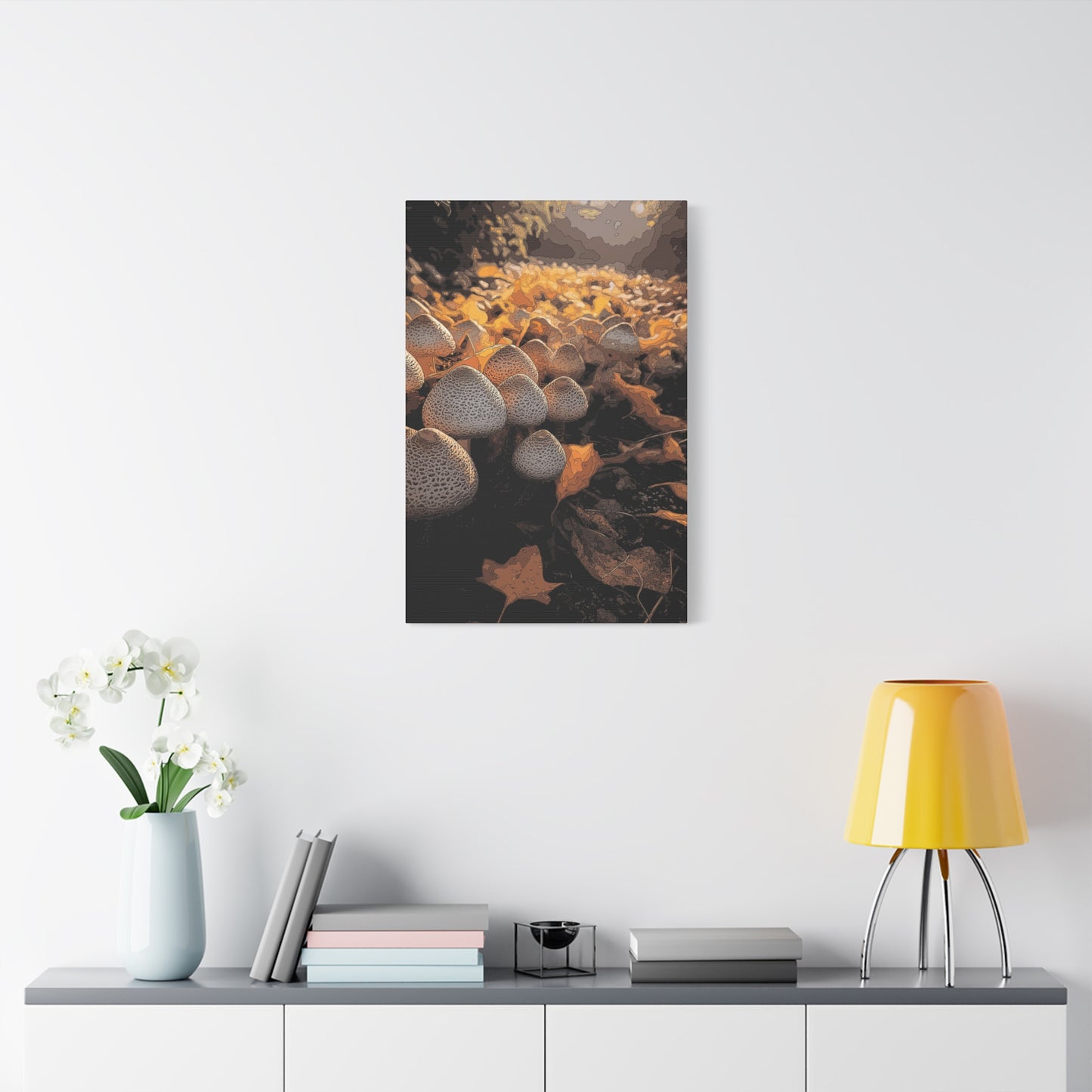 Canvas Print - Golden Colorado Mushrooms