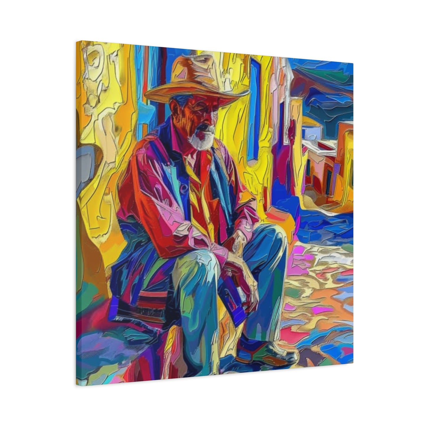 Canvas Wall Art - Man in Street Design
