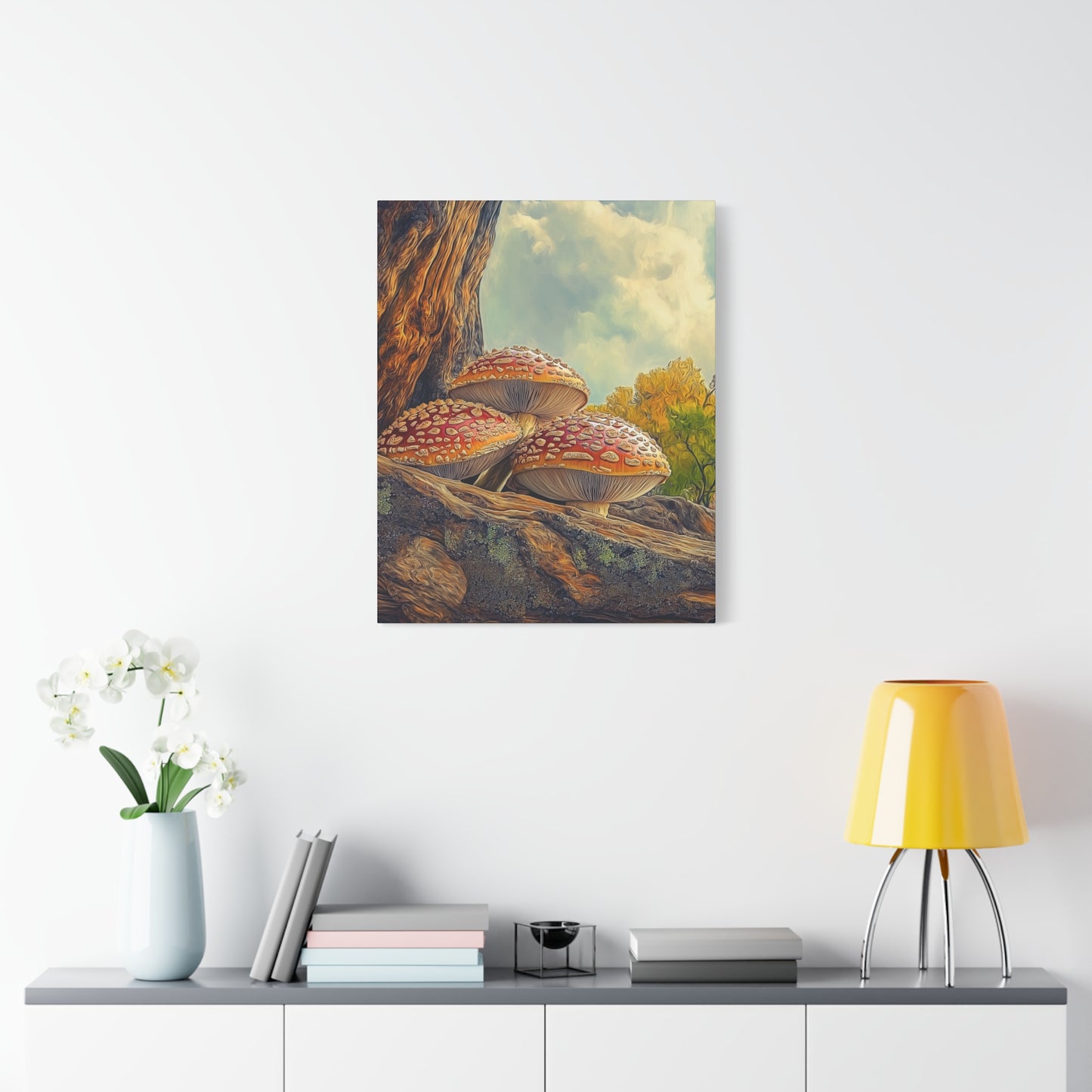 Canvas Print - Red Cap Mushroom Air