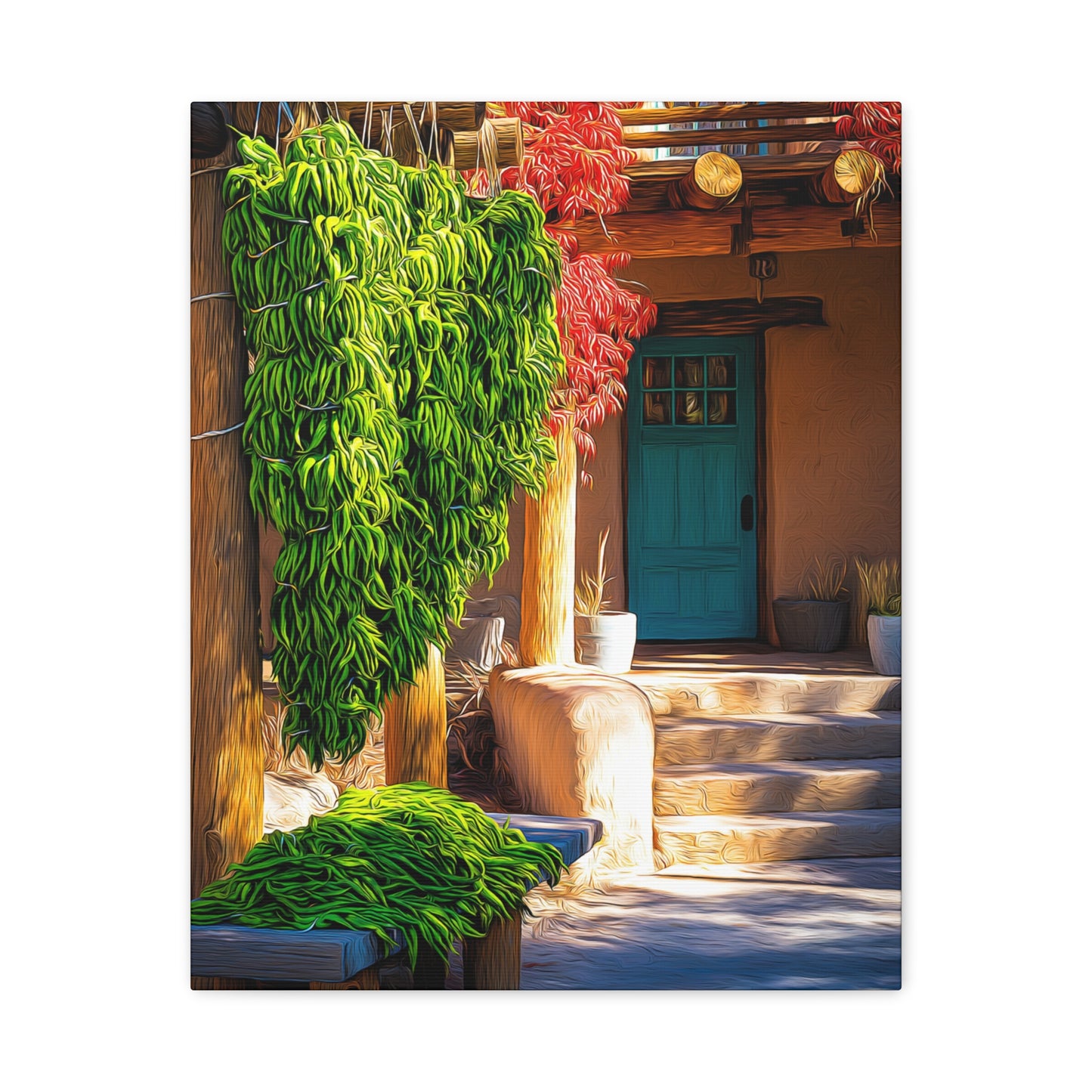Canvas Wall Art - Green Green Chile Gem