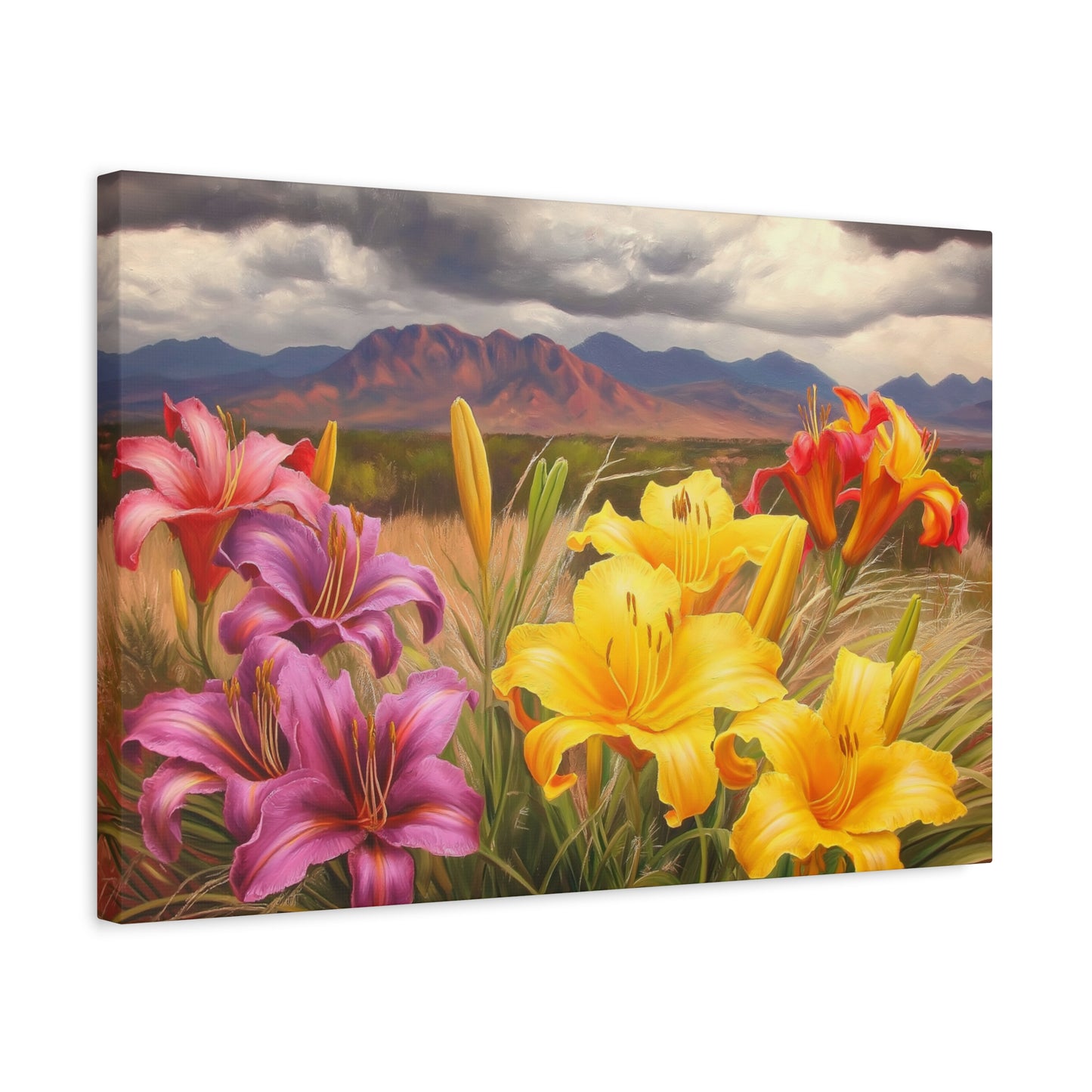 Canvas Print-Day Lillies Santa Fe