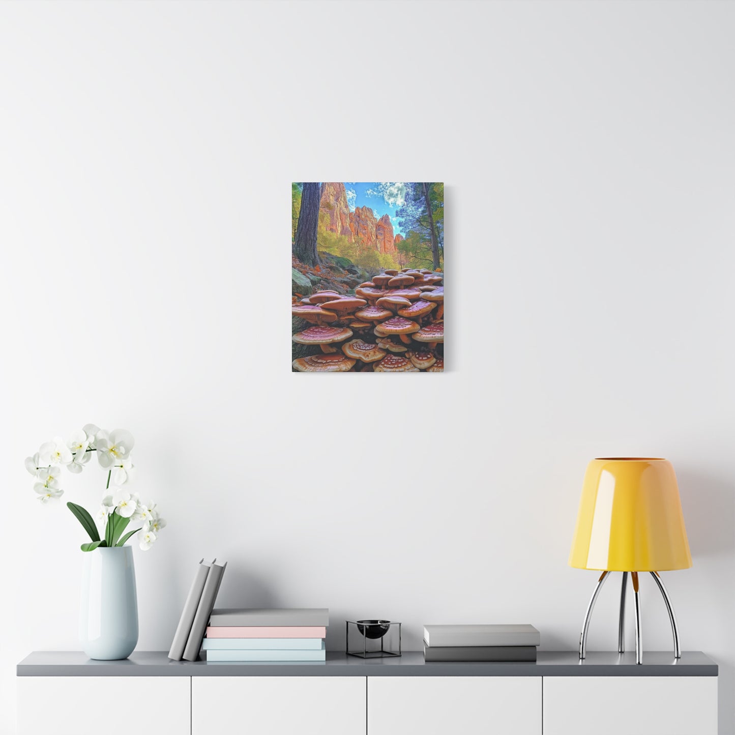 Canvas Print - Forest Mushrooms in the Rockies Two