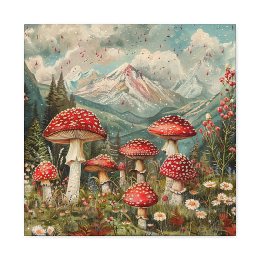 Canvas Print - Rocky Mountain Mushroom Rain