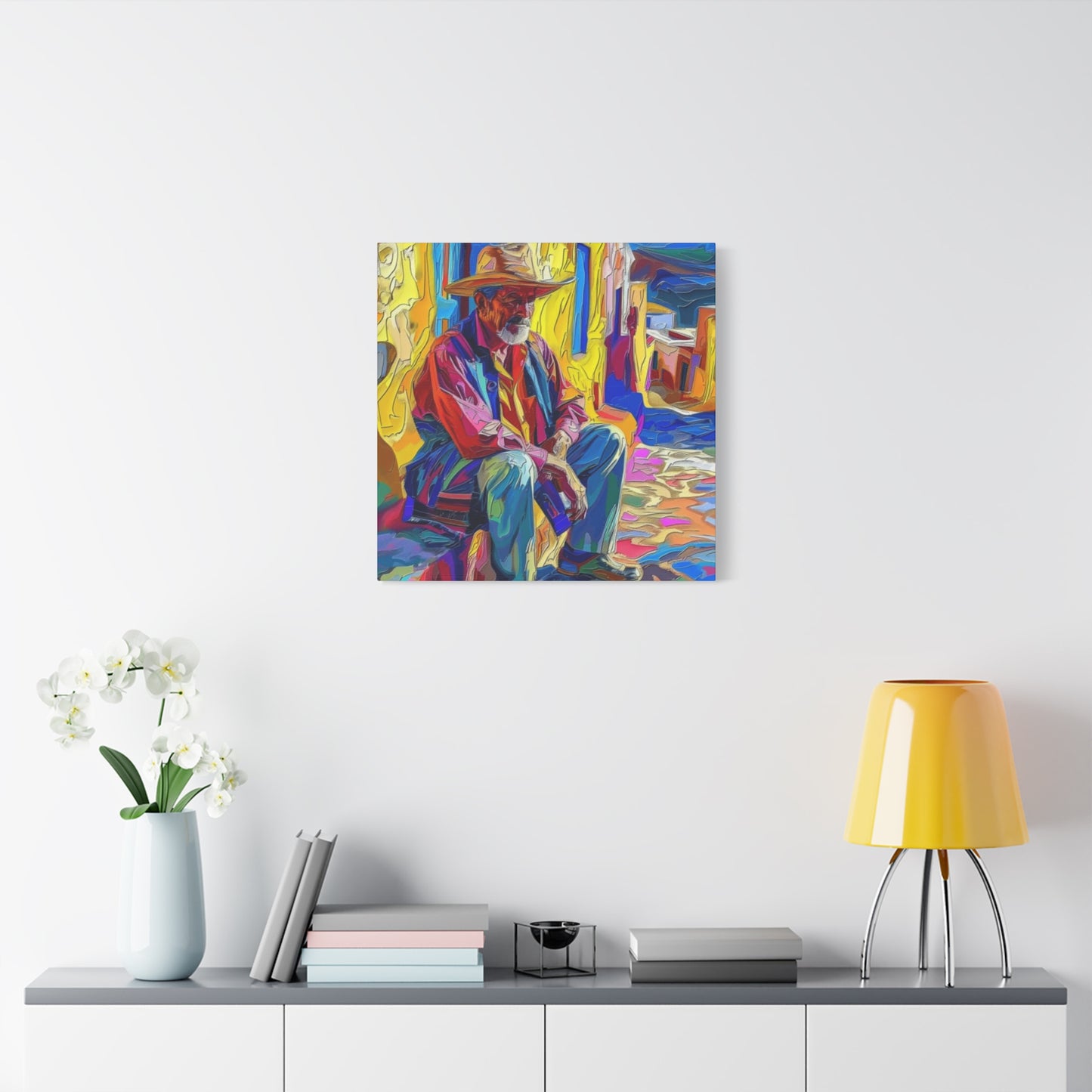 Canvas Wall Art - Man in Street Design