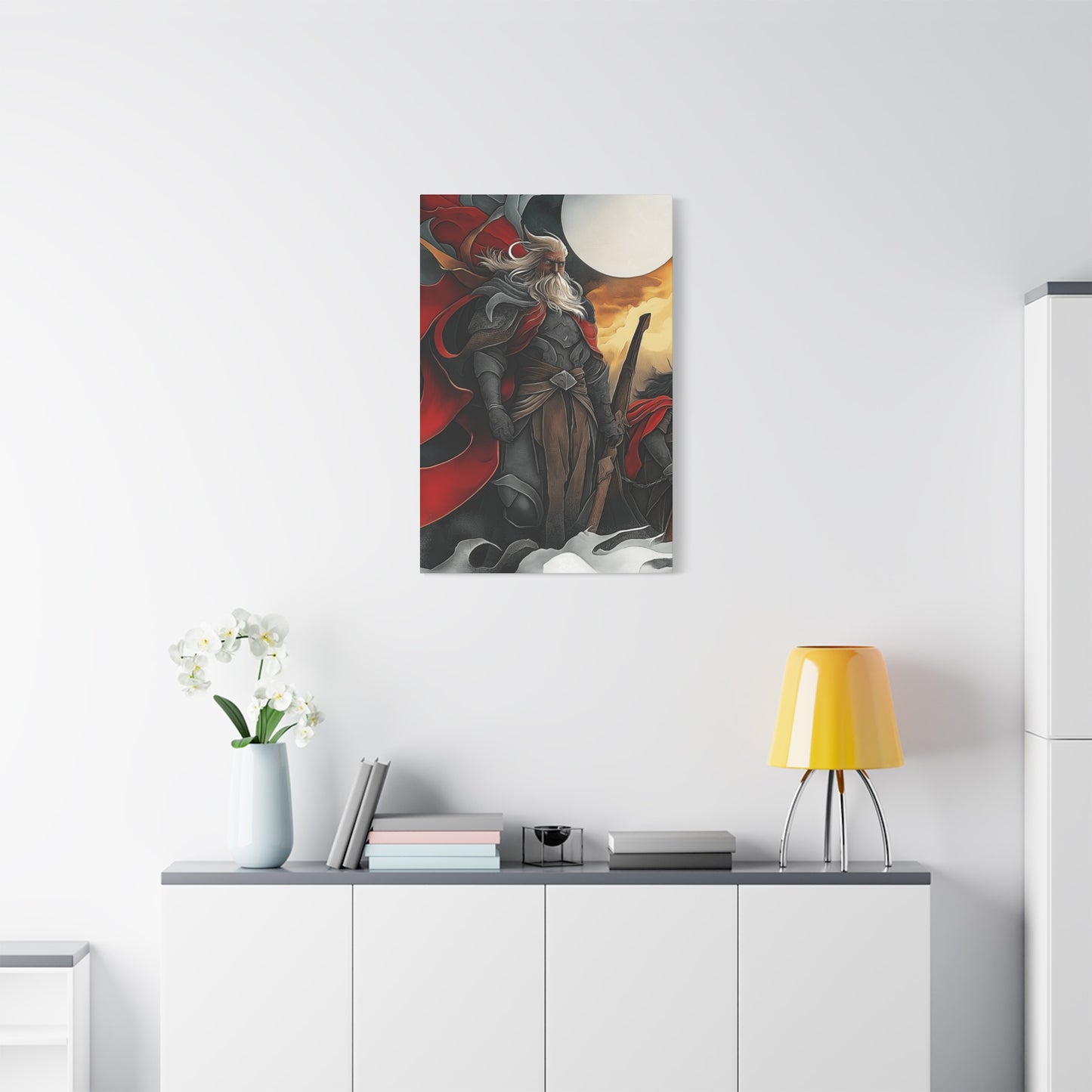 Epic Warrior Stretched Canvas Art - 1.25" Matte Wall Decor
