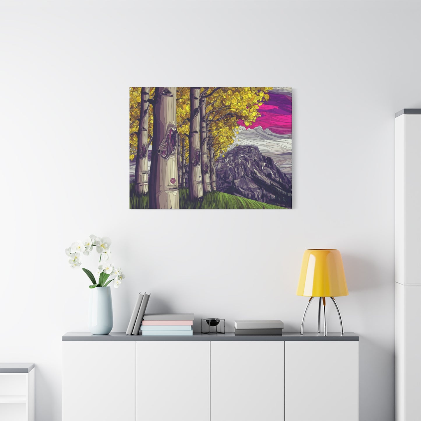 Canvas Print - Aspen Bolder Trees