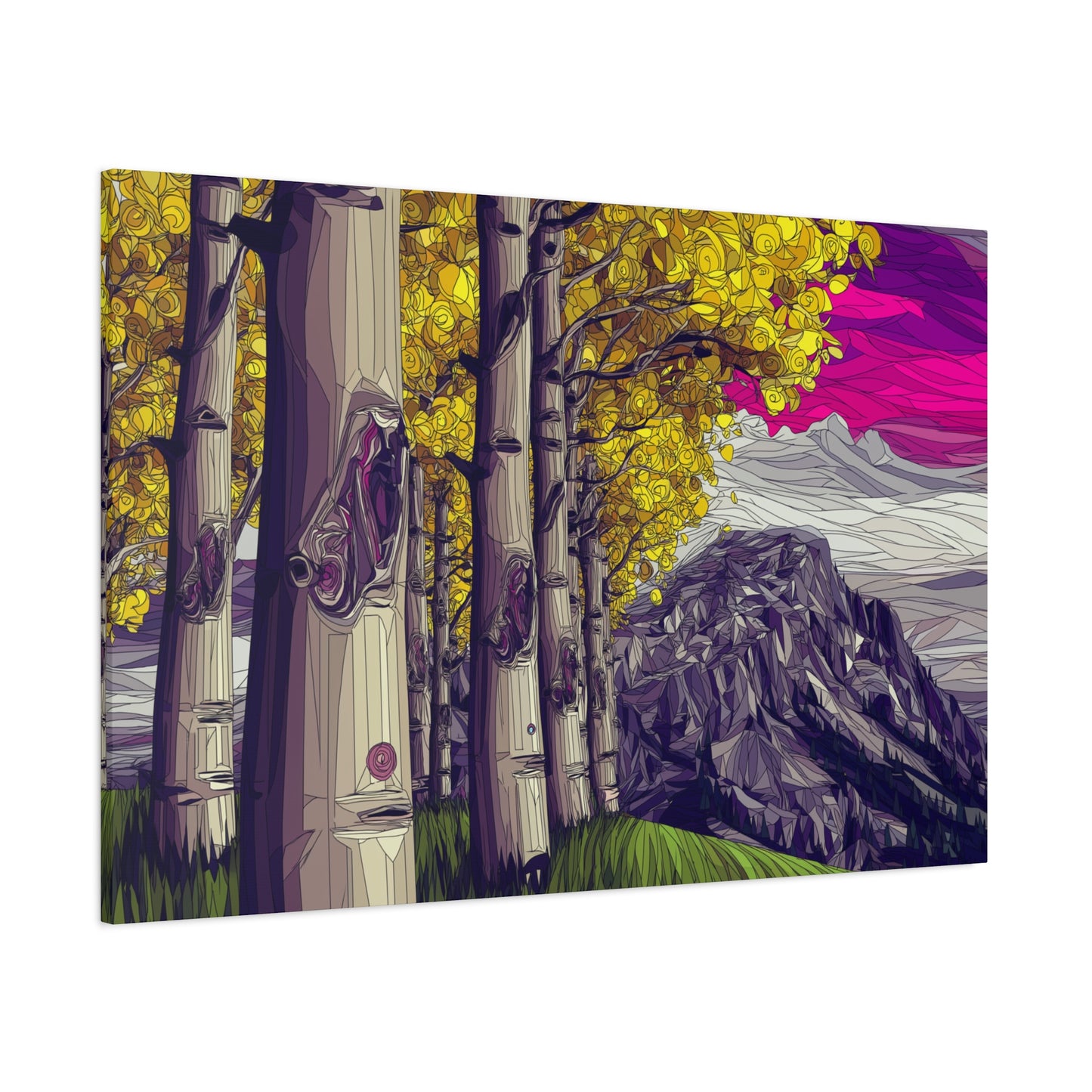 Canvas Print - Aspen Bolder Trees