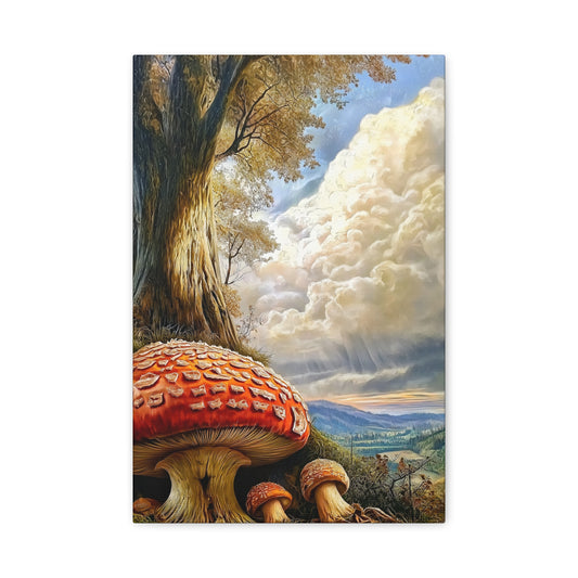 Canvas Print - Giant Red Mushroom in Rockies