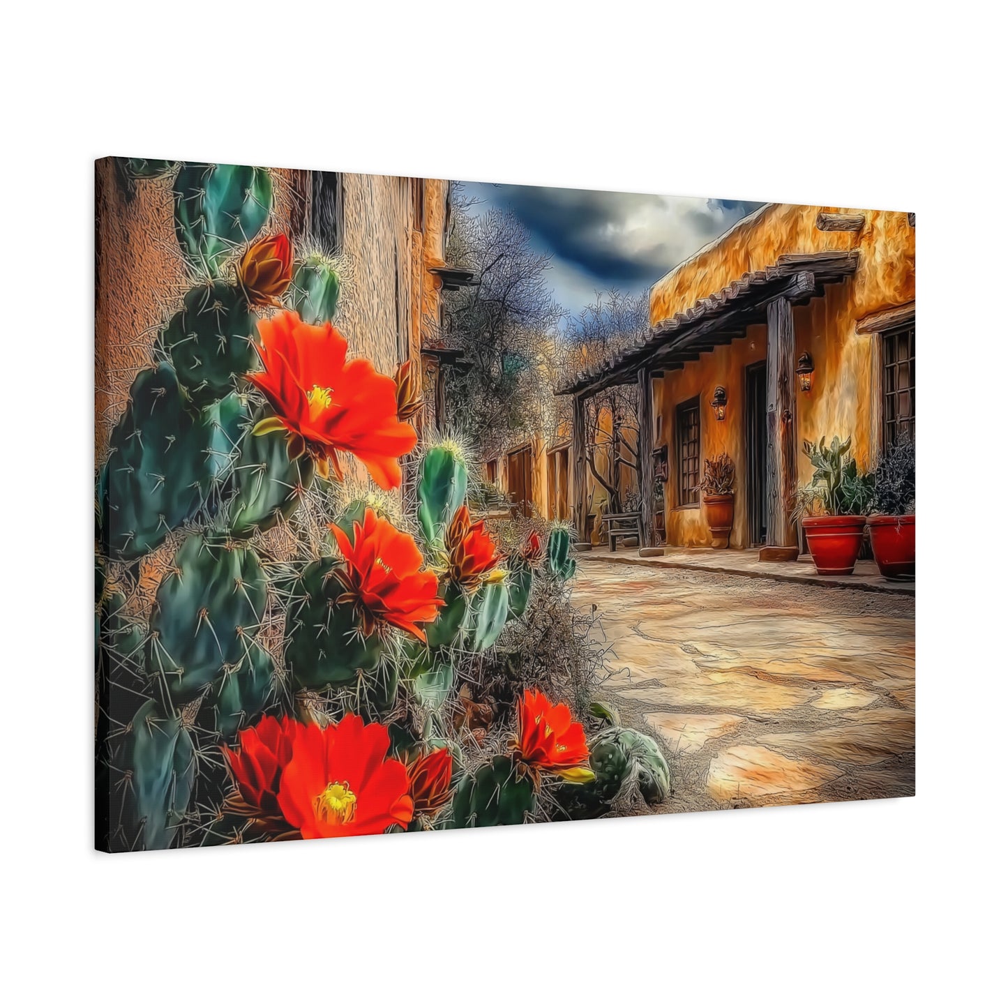 Canvas Print - NM Cacti Village Too